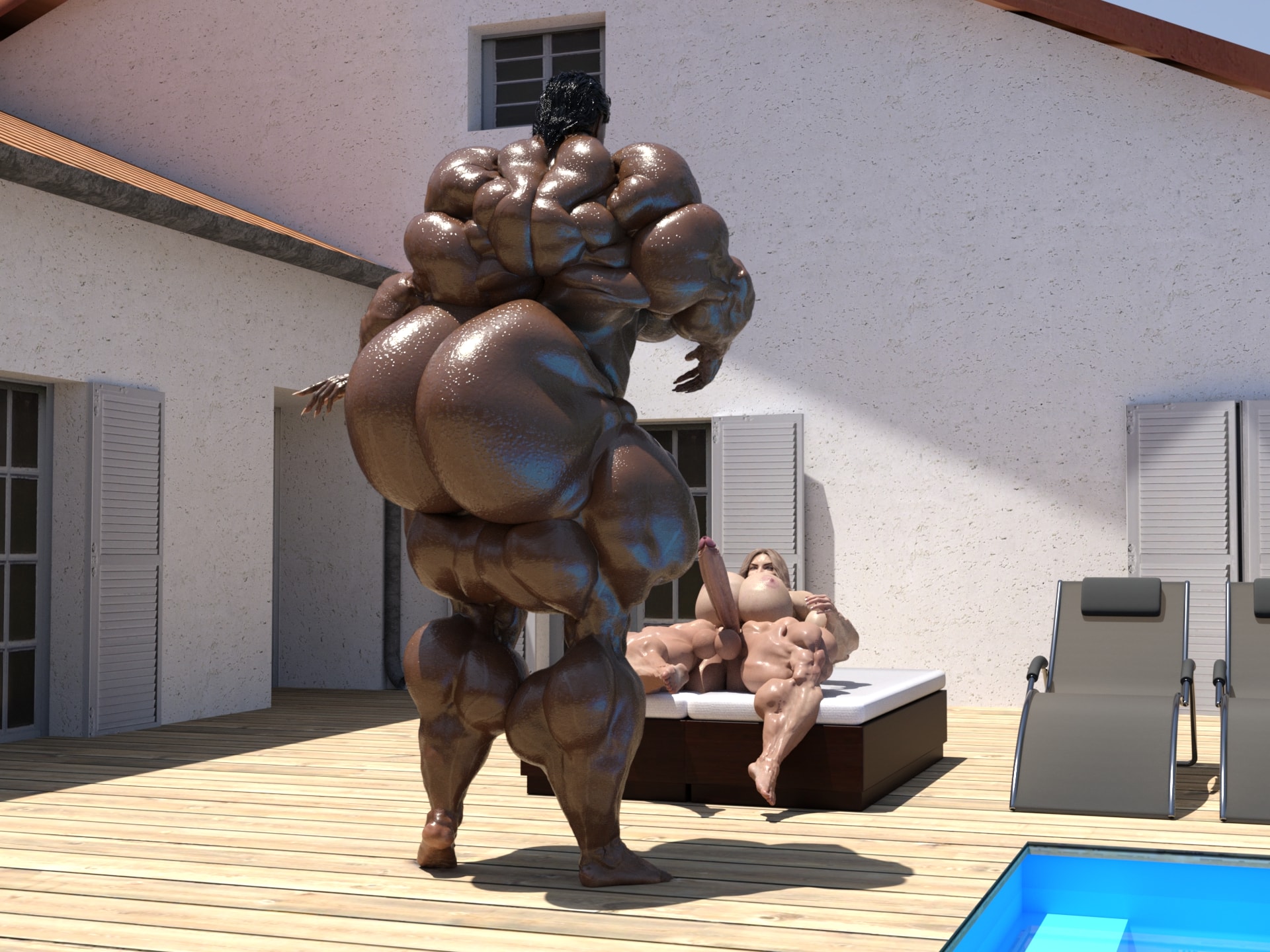 Dzcelestial3D models curvy femalebodybuilders busty bimbo 3d comics