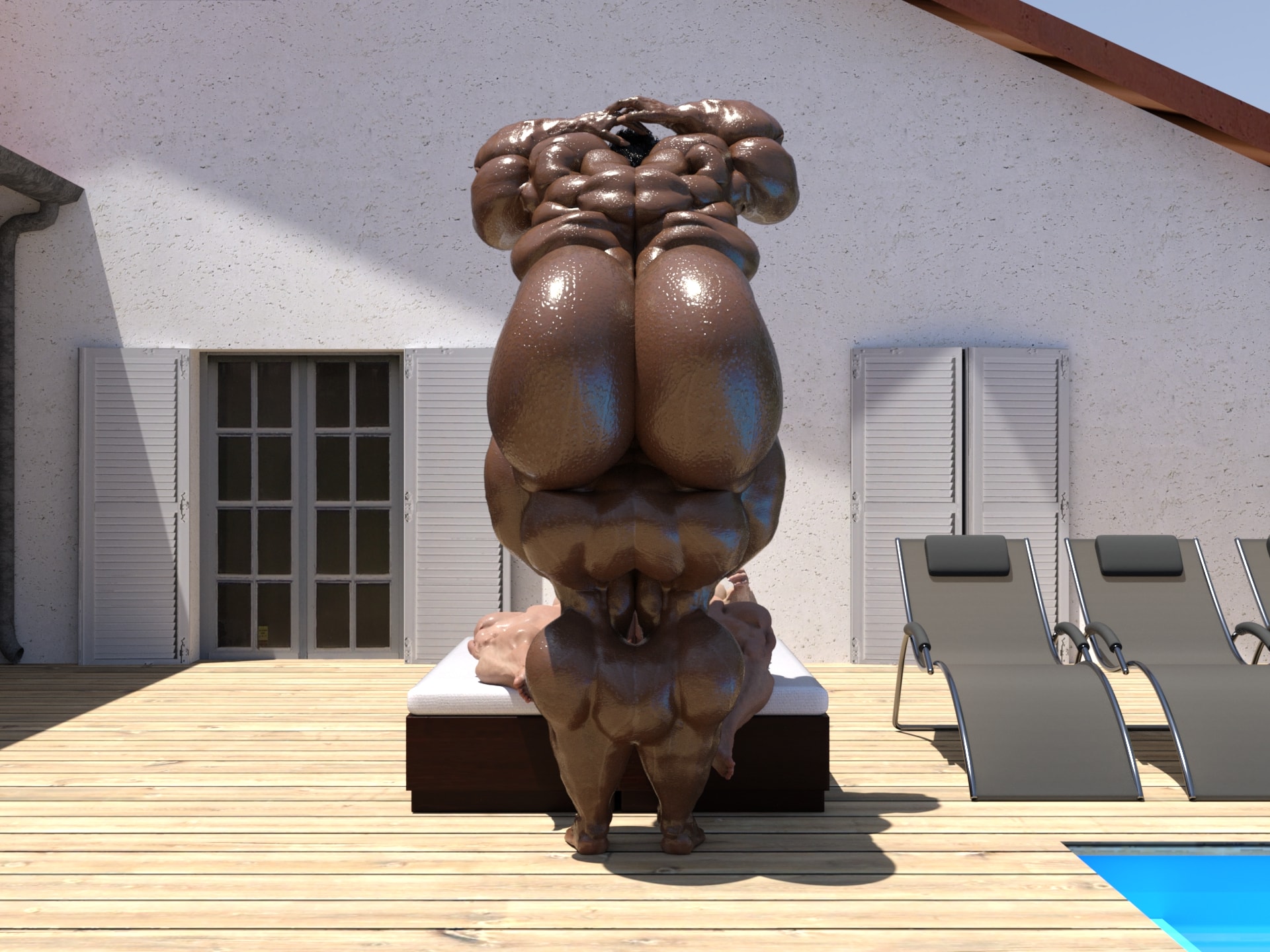 Dzcelestial3D models curvy femalebodybuilders busty bimbo 3d comics