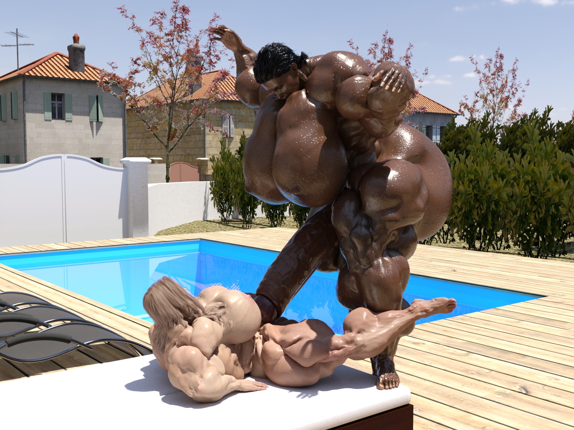 Dzcelestial3D models curvy femalebodybuilders busty bimbo 3d comics