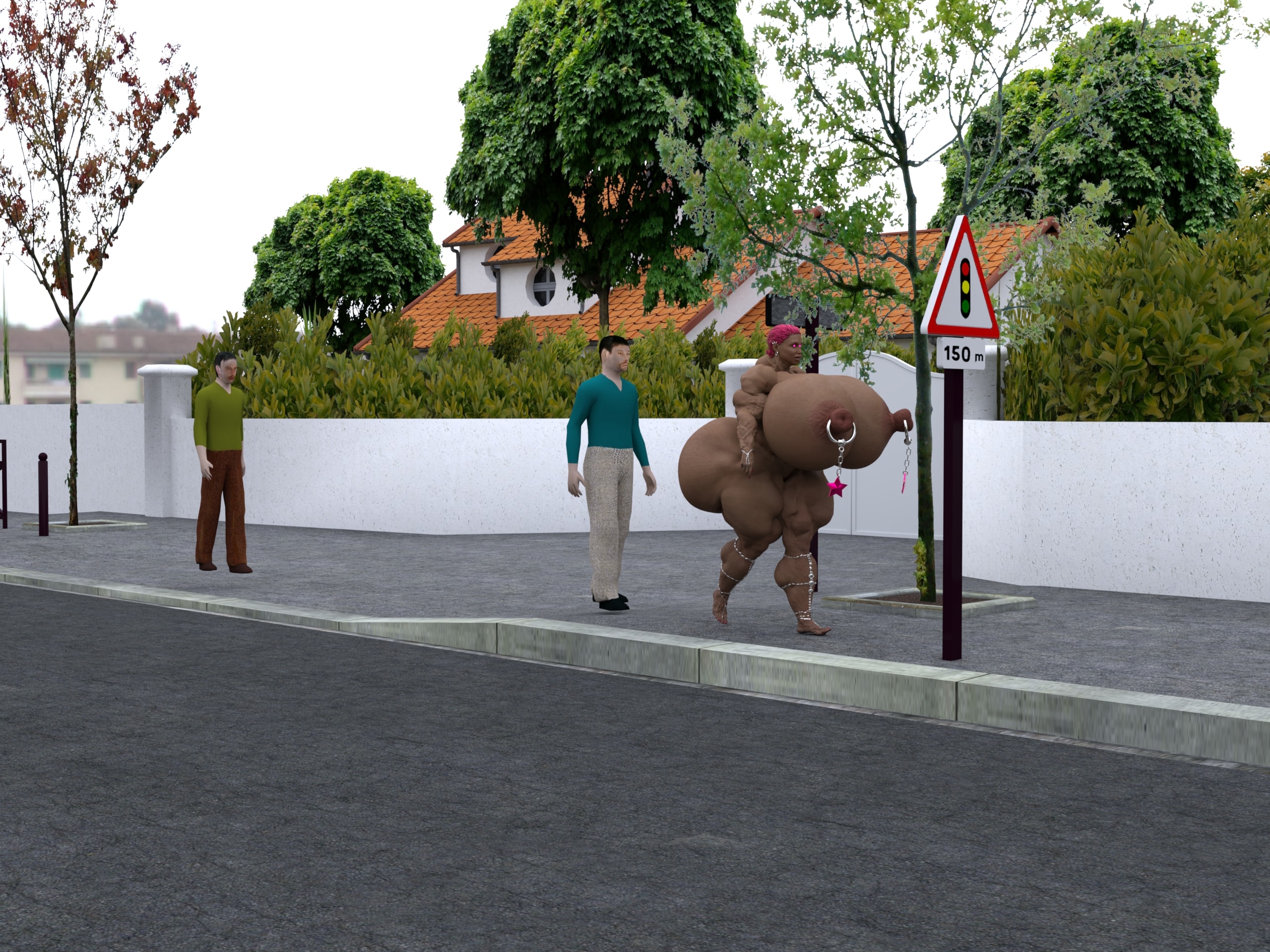 Dzcelestial3D models curvy femalebodybuilders busty bimbo 3d comics