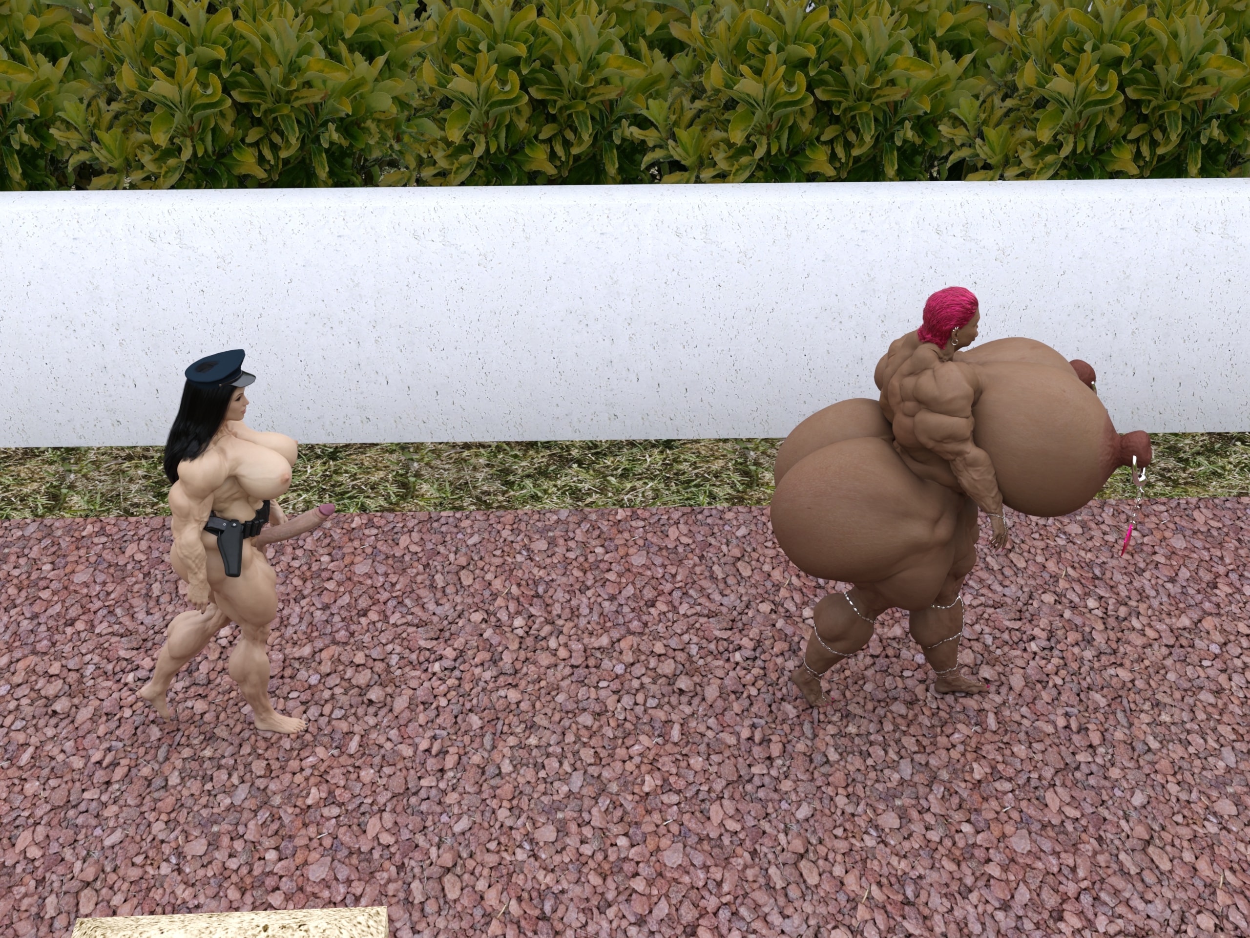 Dzcelestial3D models curvy femalebodybuilders busty bimbo 3d comics