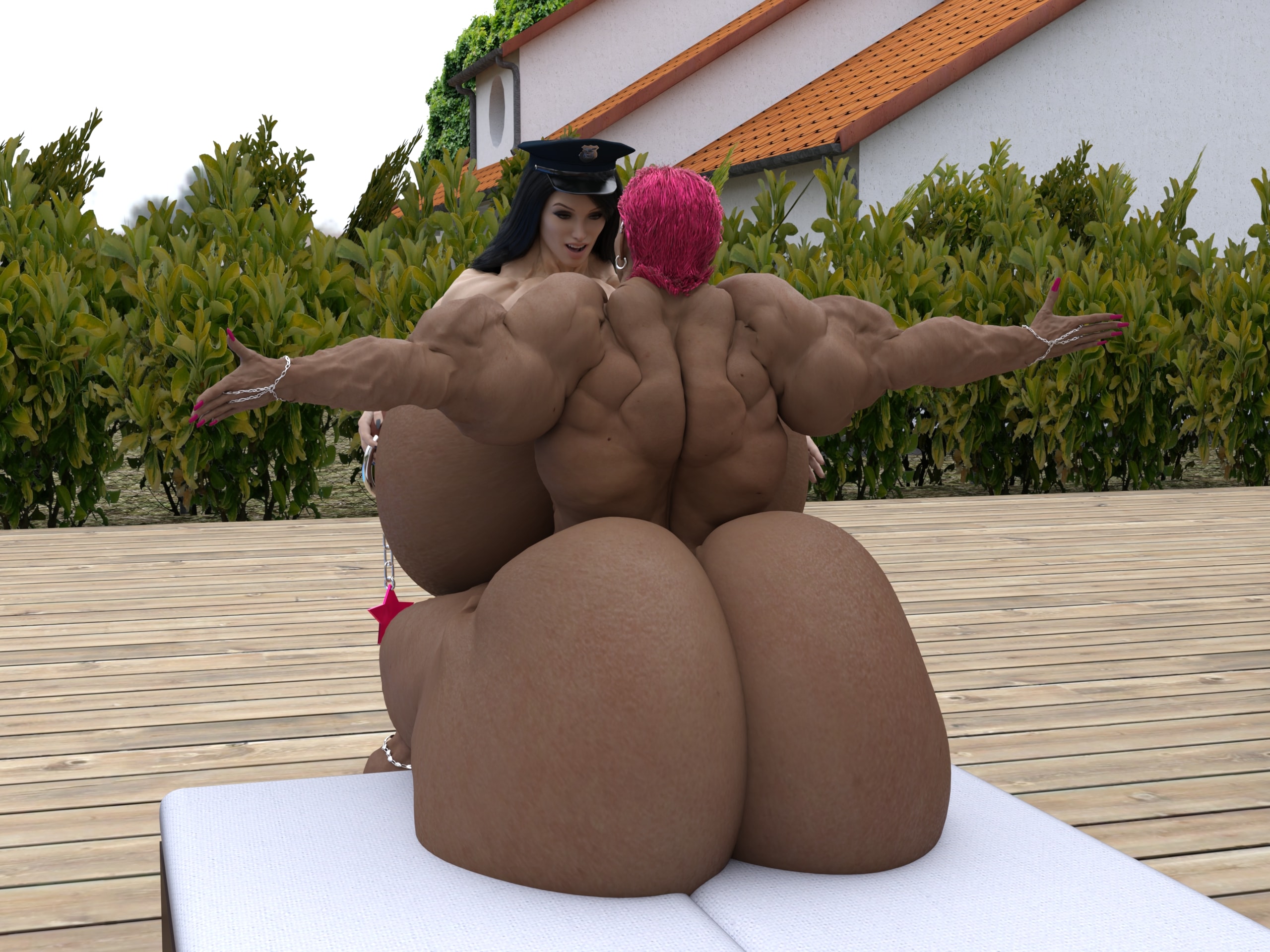 Dzcelestial3D models curvy femalebodybuilders busty bimbo 3d comics
