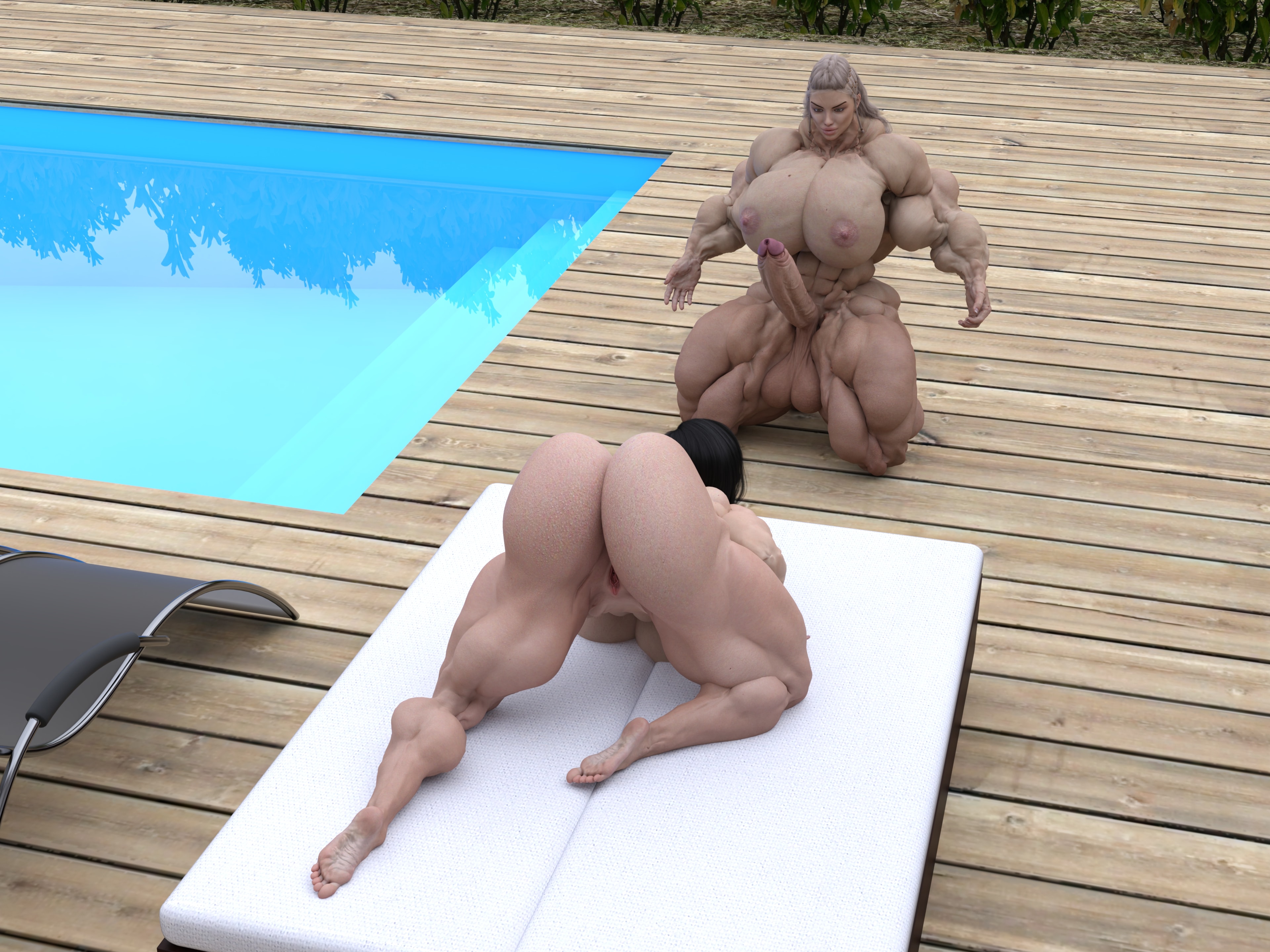 Dzcelestial3D models curvy femalebodybuilders busty bimbo 3d comics