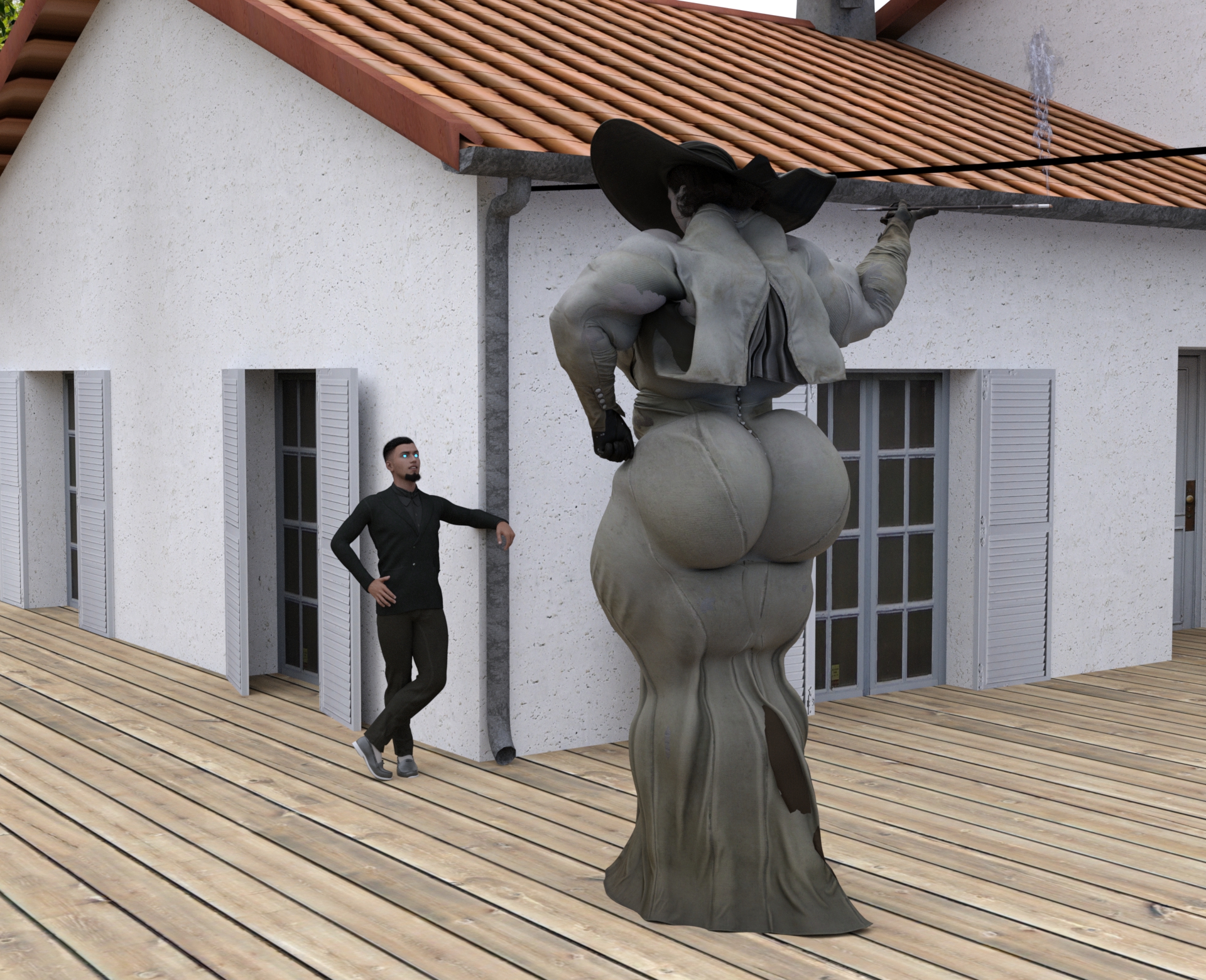 Dzcelestial3D models curvy femalebodybuilders busty bimbo 3d comics