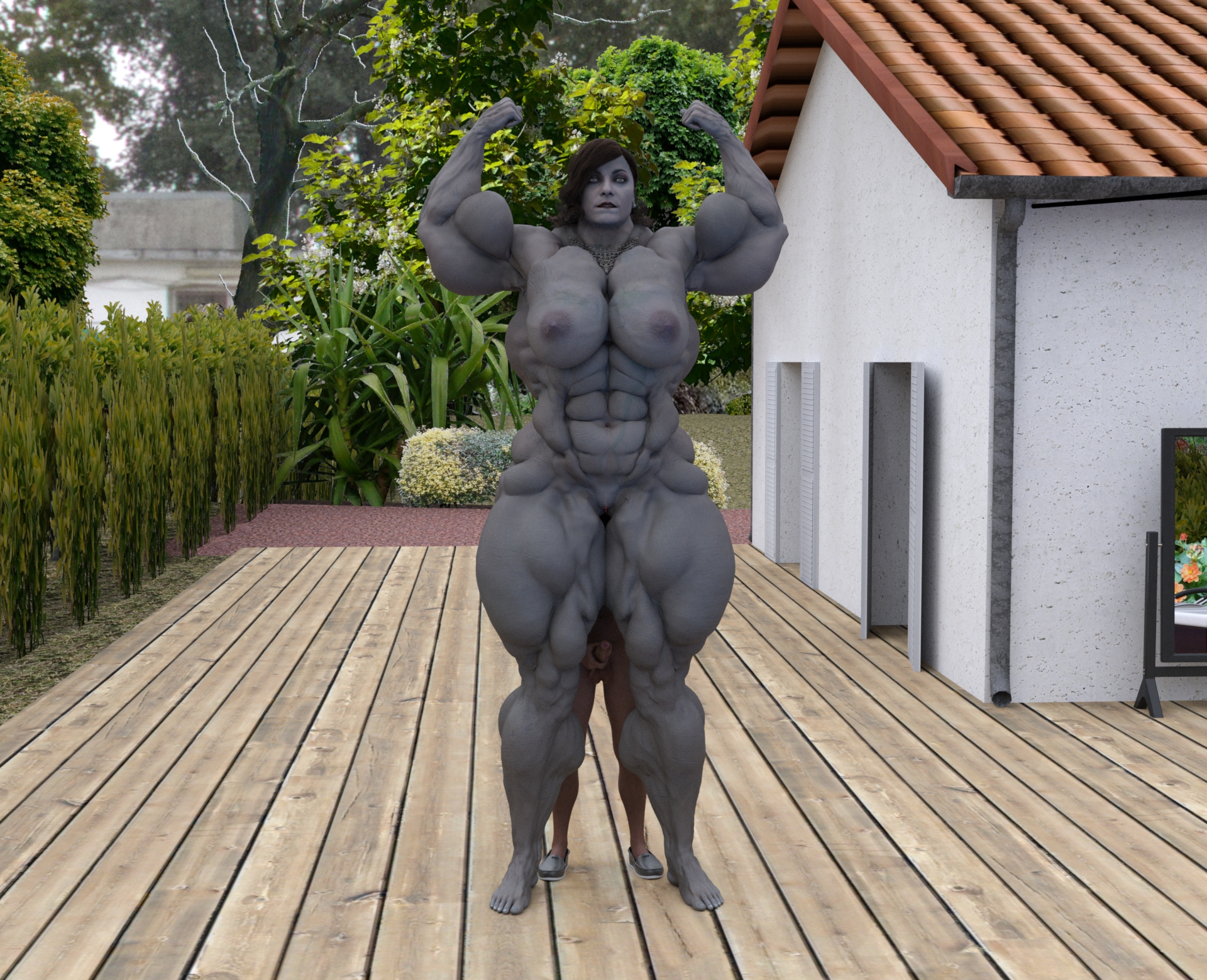 Dzcelestial3D models curvy femalebodybuilders busty bimbo 3d comics