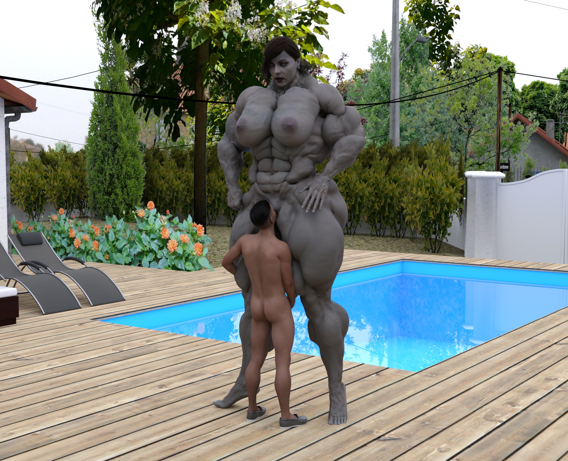 Dzcelestial3D models curvy femalebodybuilders busty bimbo 3d comics