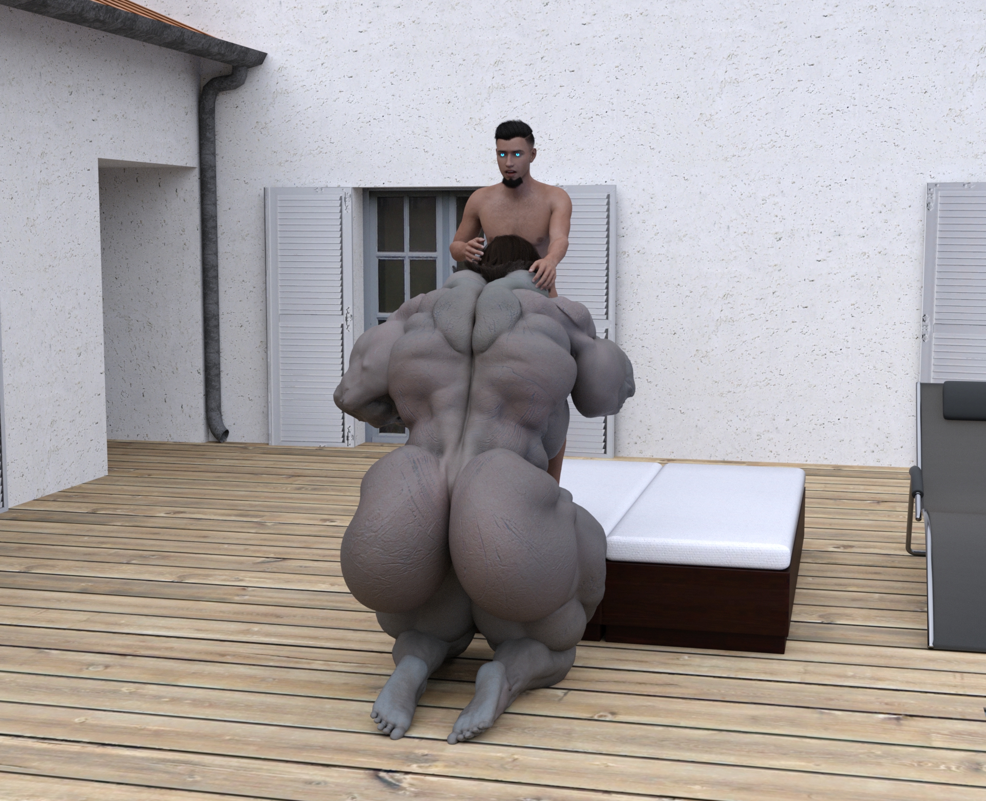 Dzcelestial3D models curvy femalebodybuilders busty bimbo 3d comics