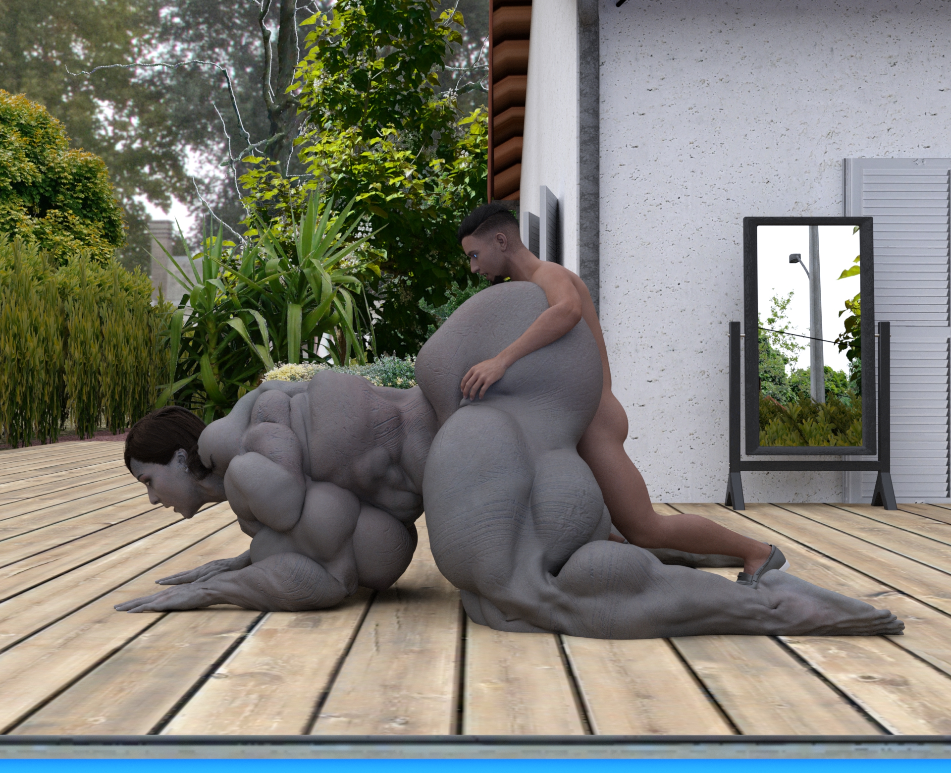 Dzcelestial3D models curvy femalebodybuilders busty bimbo 3d comics