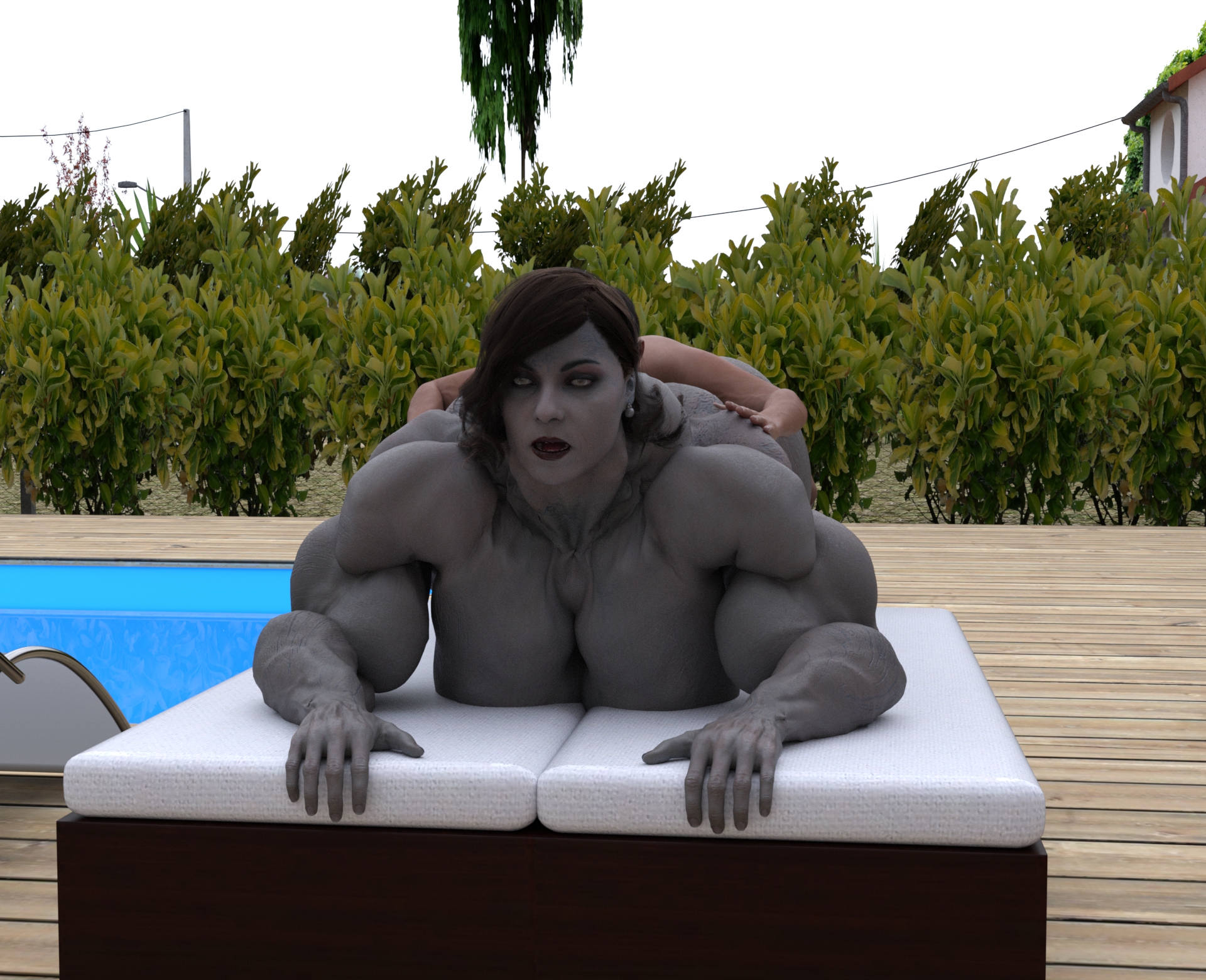 Dzcelestial3D models curvy femalebodybuilders busty bimbo 3d comics