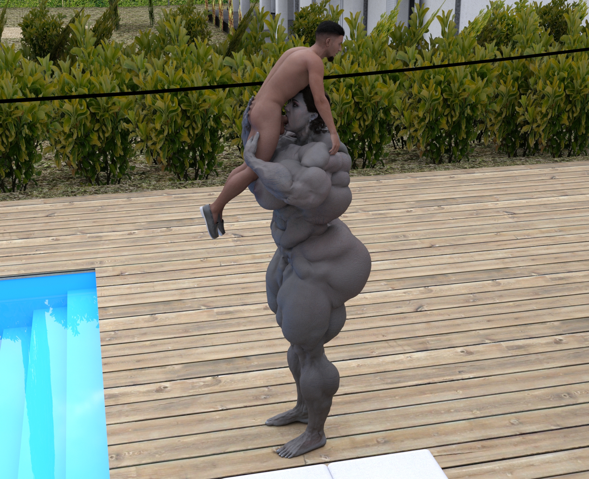 Dzcelestial3D models curvy femalebodybuilders busty bimbo 3d comics