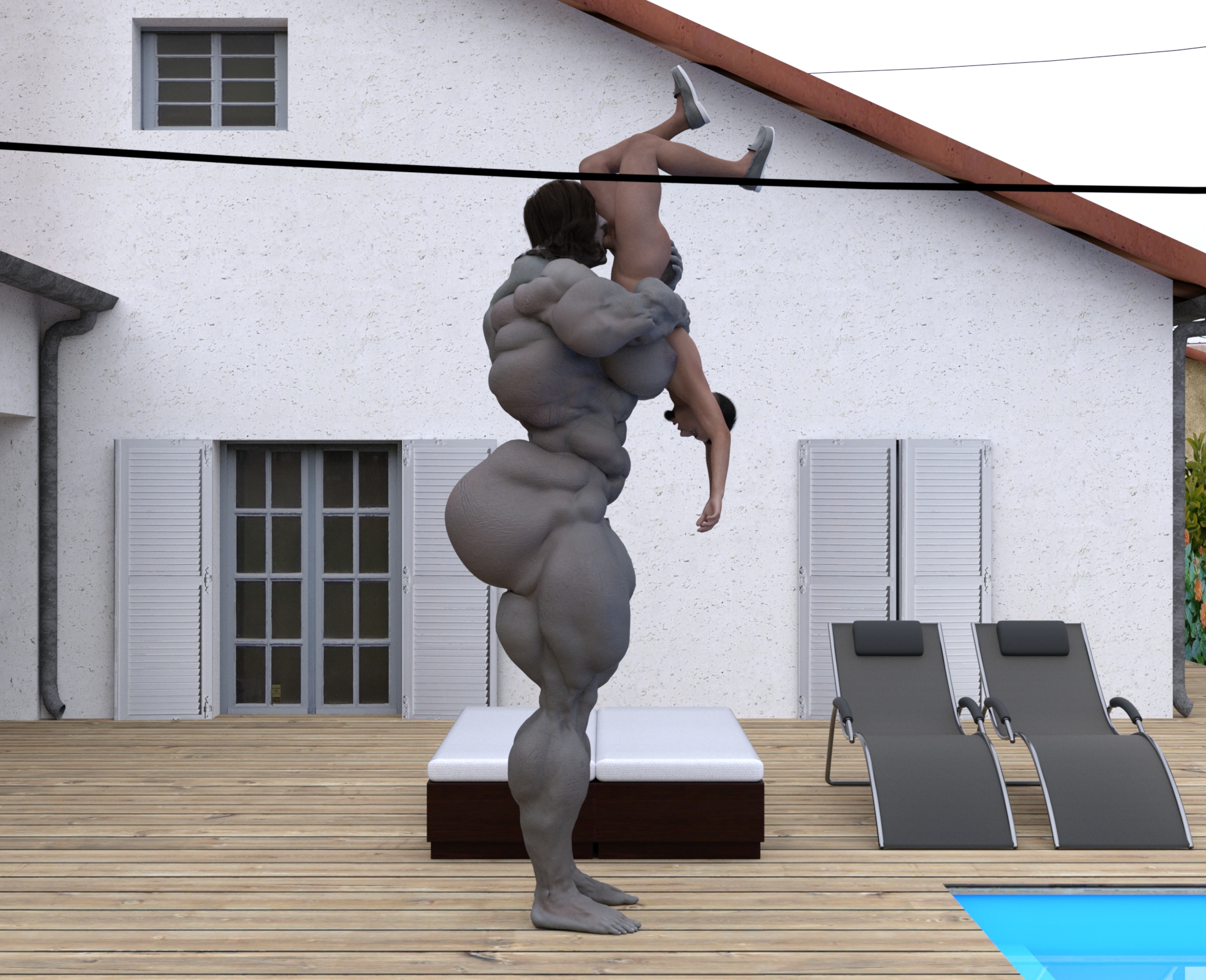 Dzcelestial3D models curvy femalebodybuilders busty bimbo 3d comics