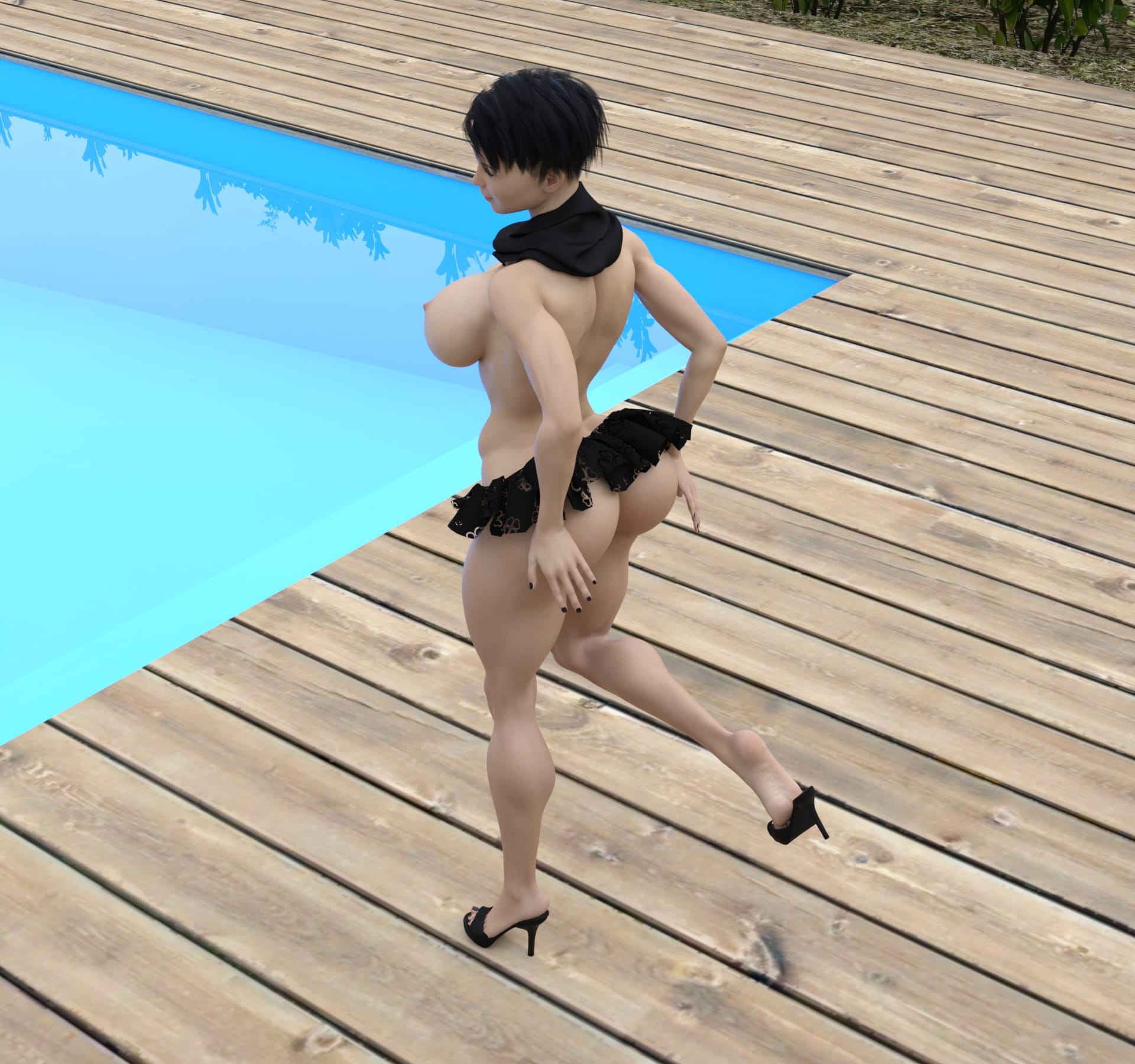 Dzcelestial3D models curvy femalebodybuilders busty bimbo