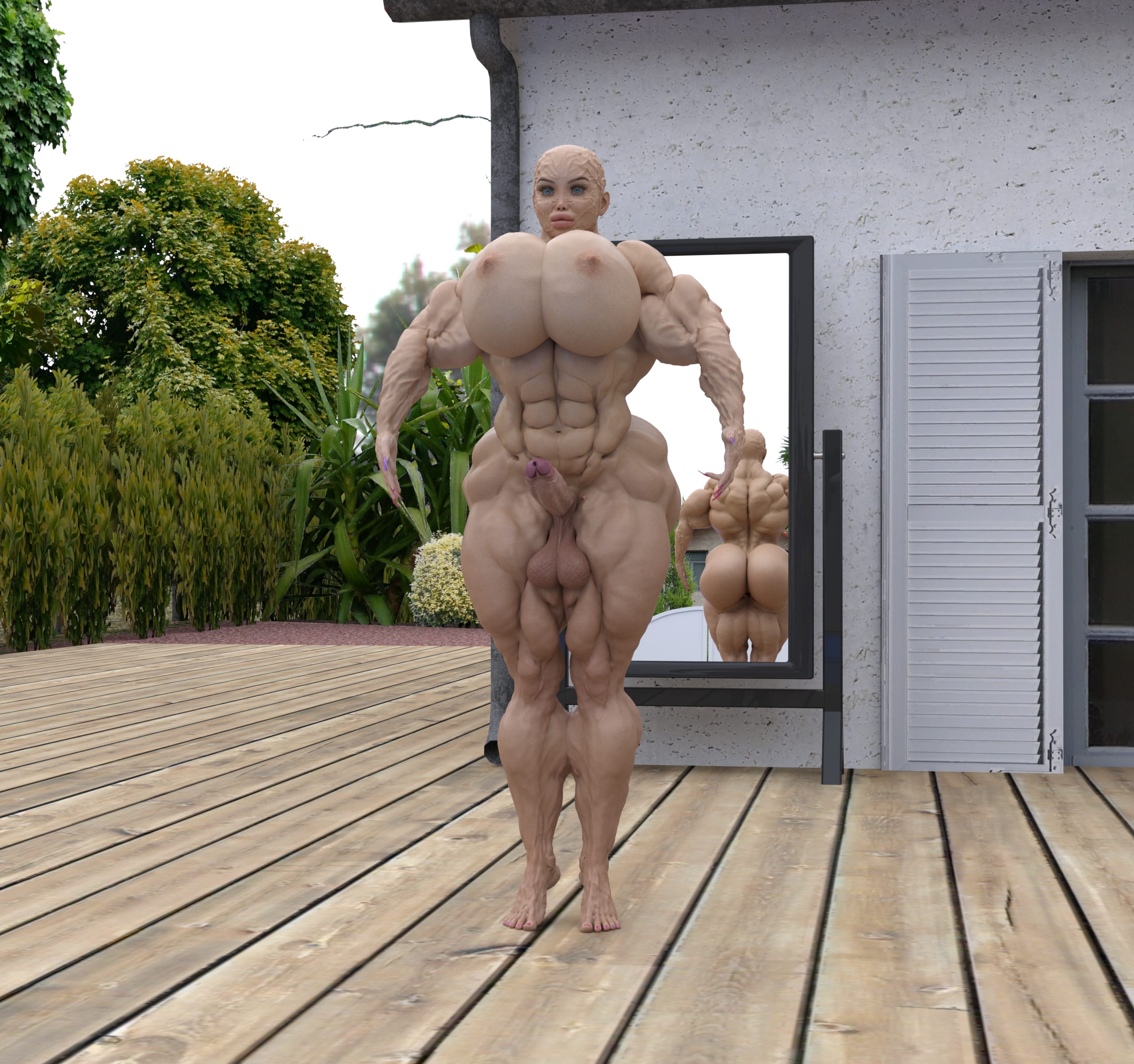 Dzcelestial3D models curvy femalebodybuilders busty bimbo