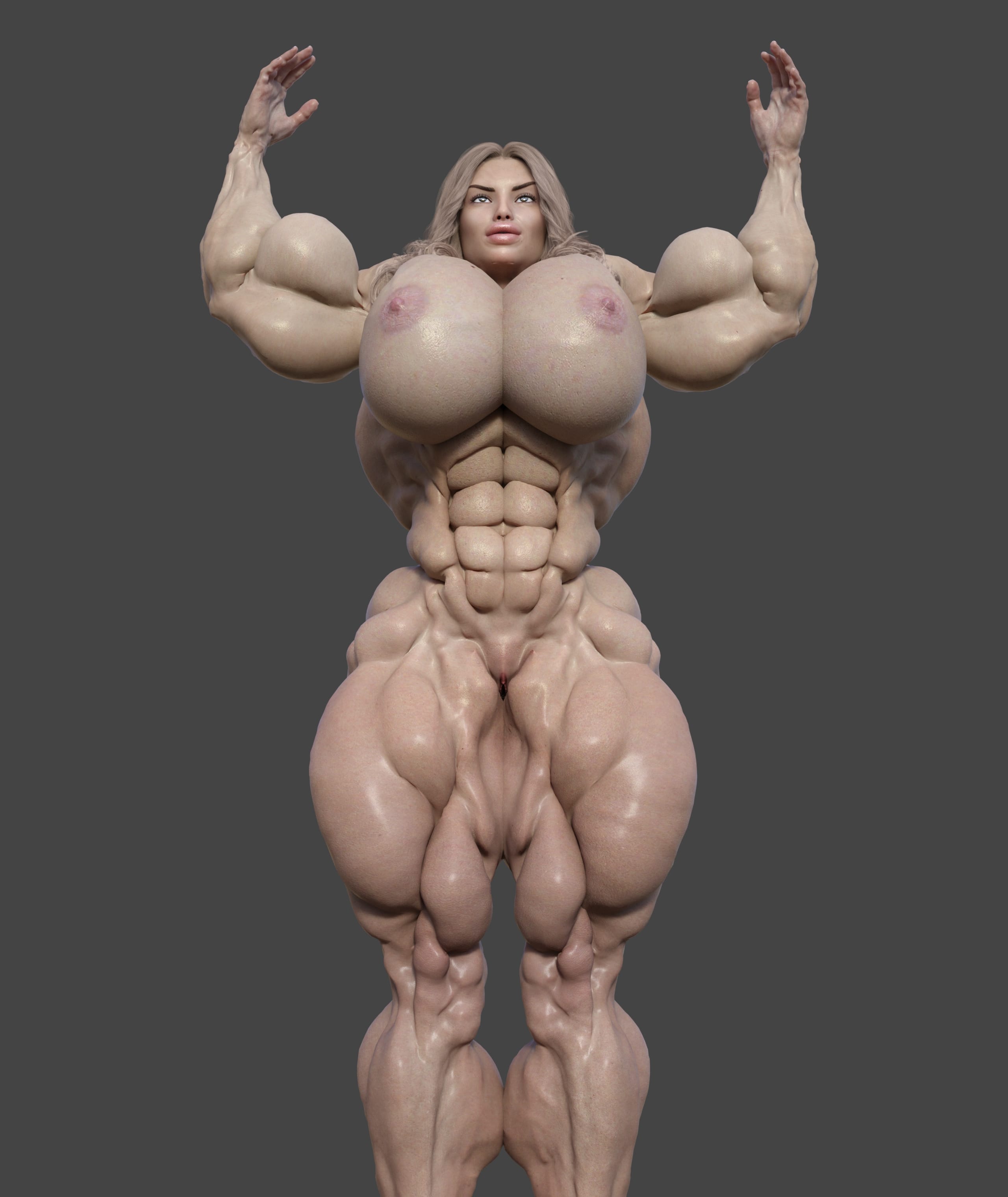 Dzcelestial3D models curvy femalebodybuilders busty bimbo
