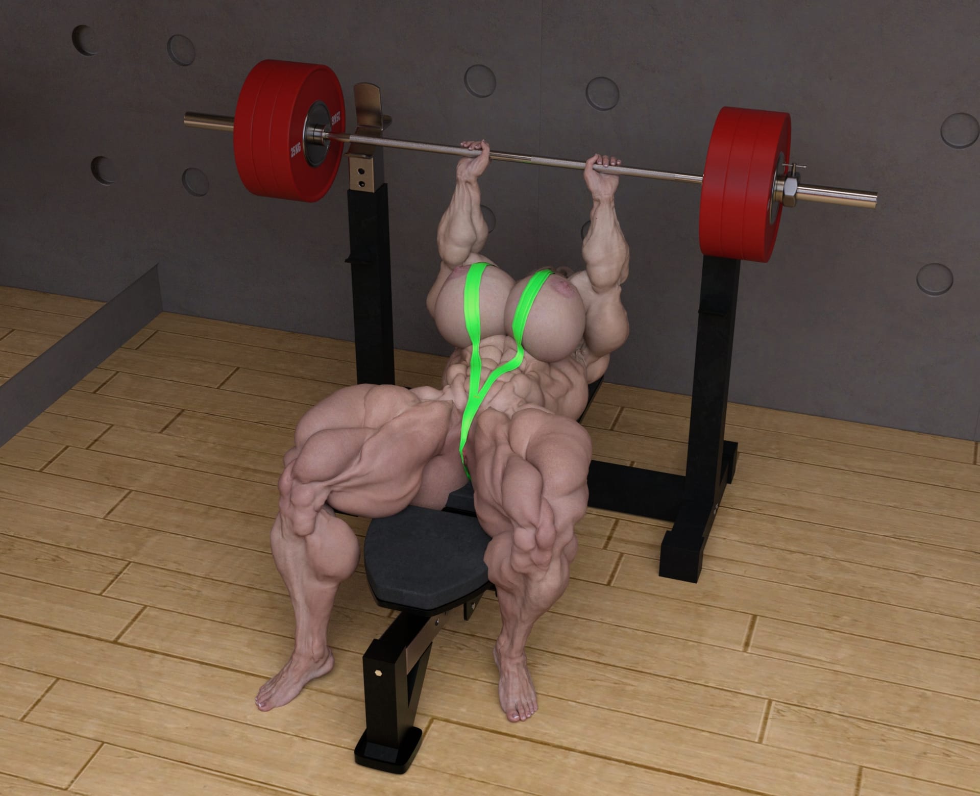 Dzcelestial3D models curvy femalebodybuilders busty bimbo