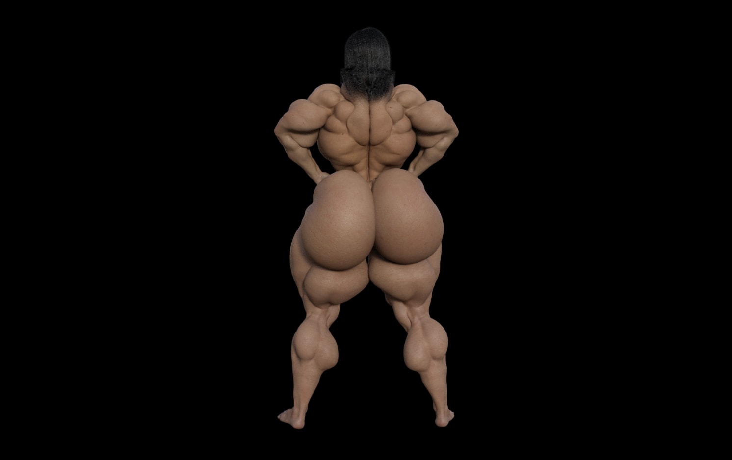Dzcelestial3D models curvy femalebodybuilders busty bimbo