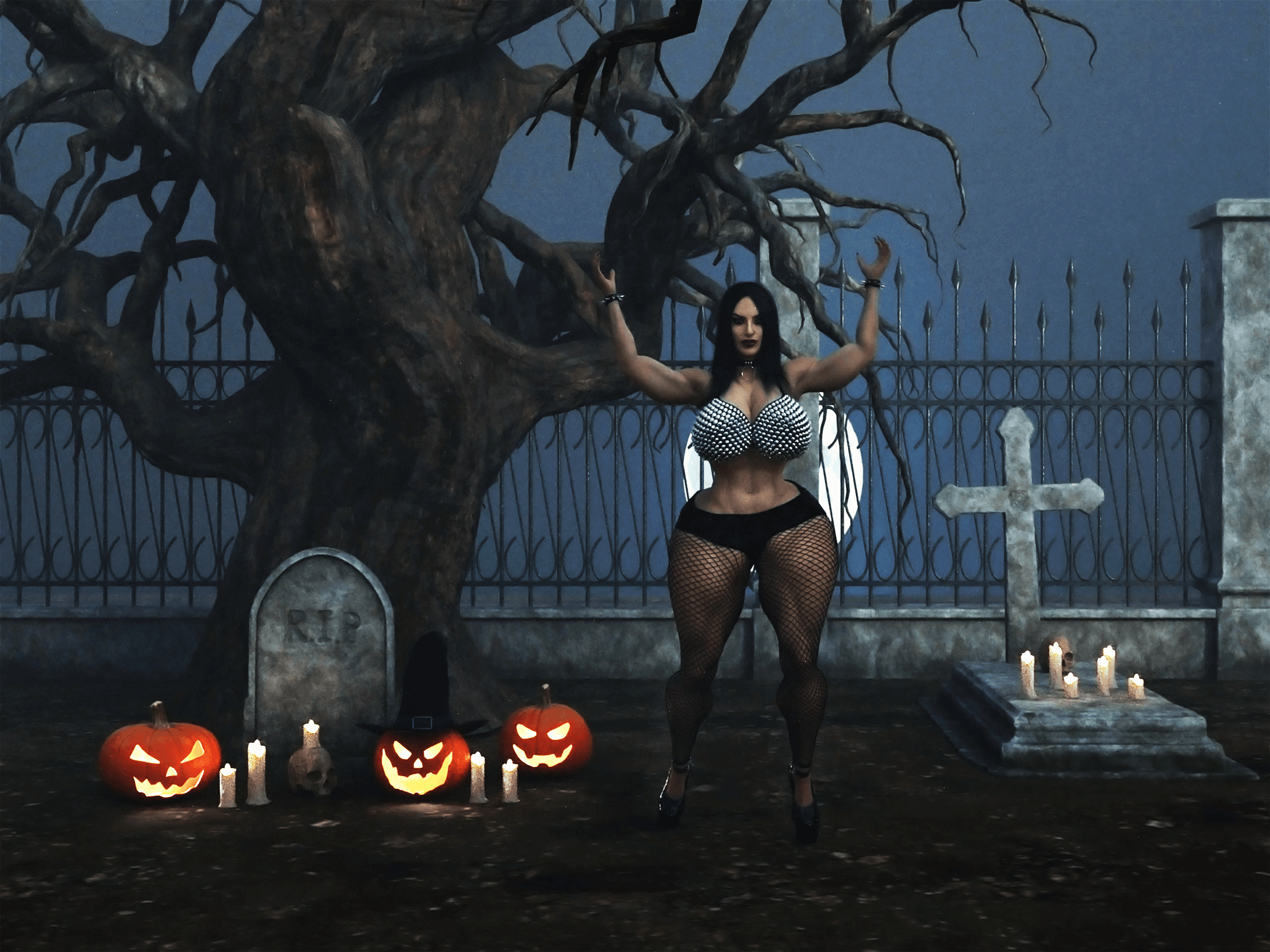 Dzcelestial3D models curvy femalebodybuilders busty bimbo