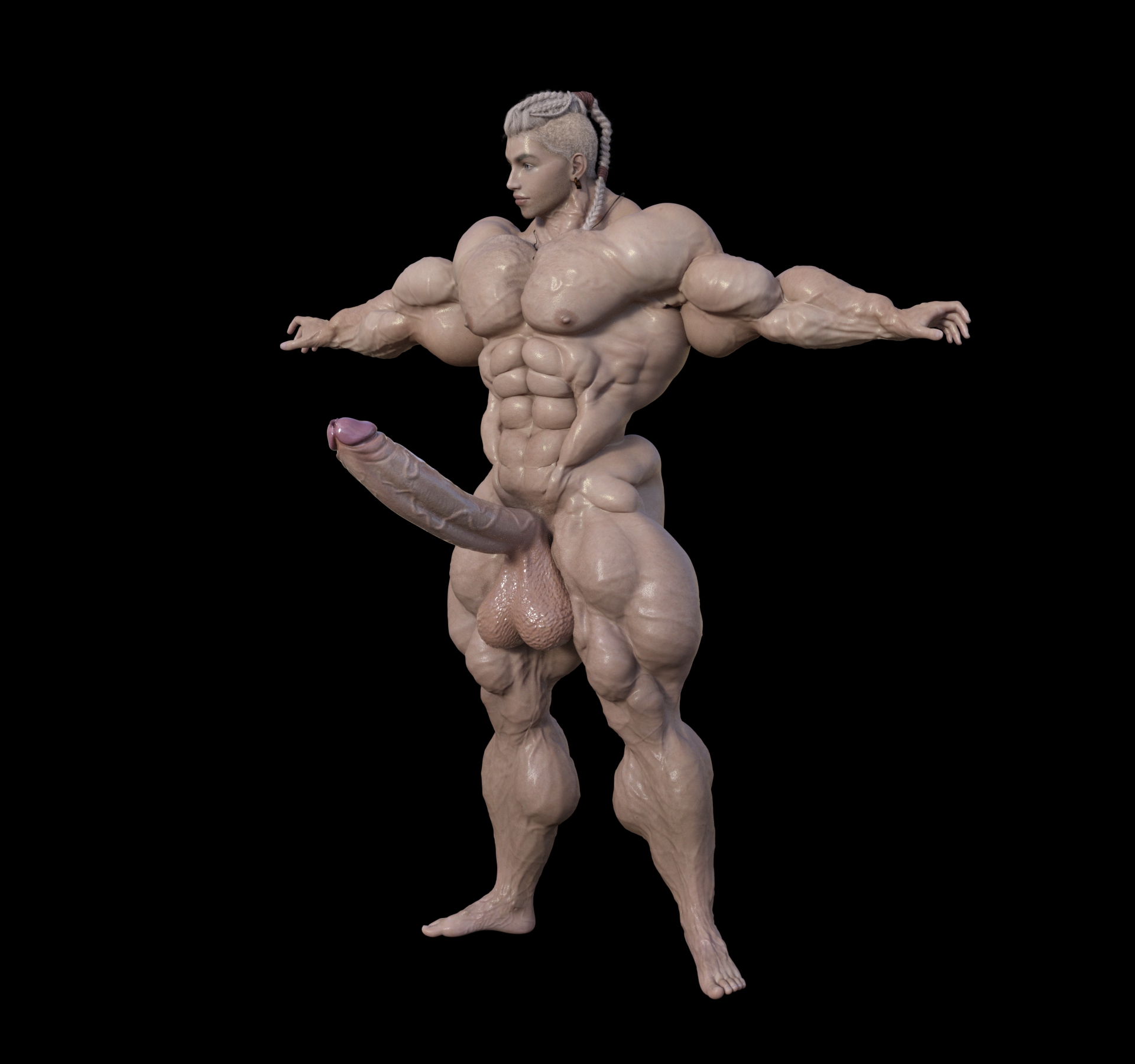 Dzcelestial3D models curvy femalebodybuilders busty bimbo