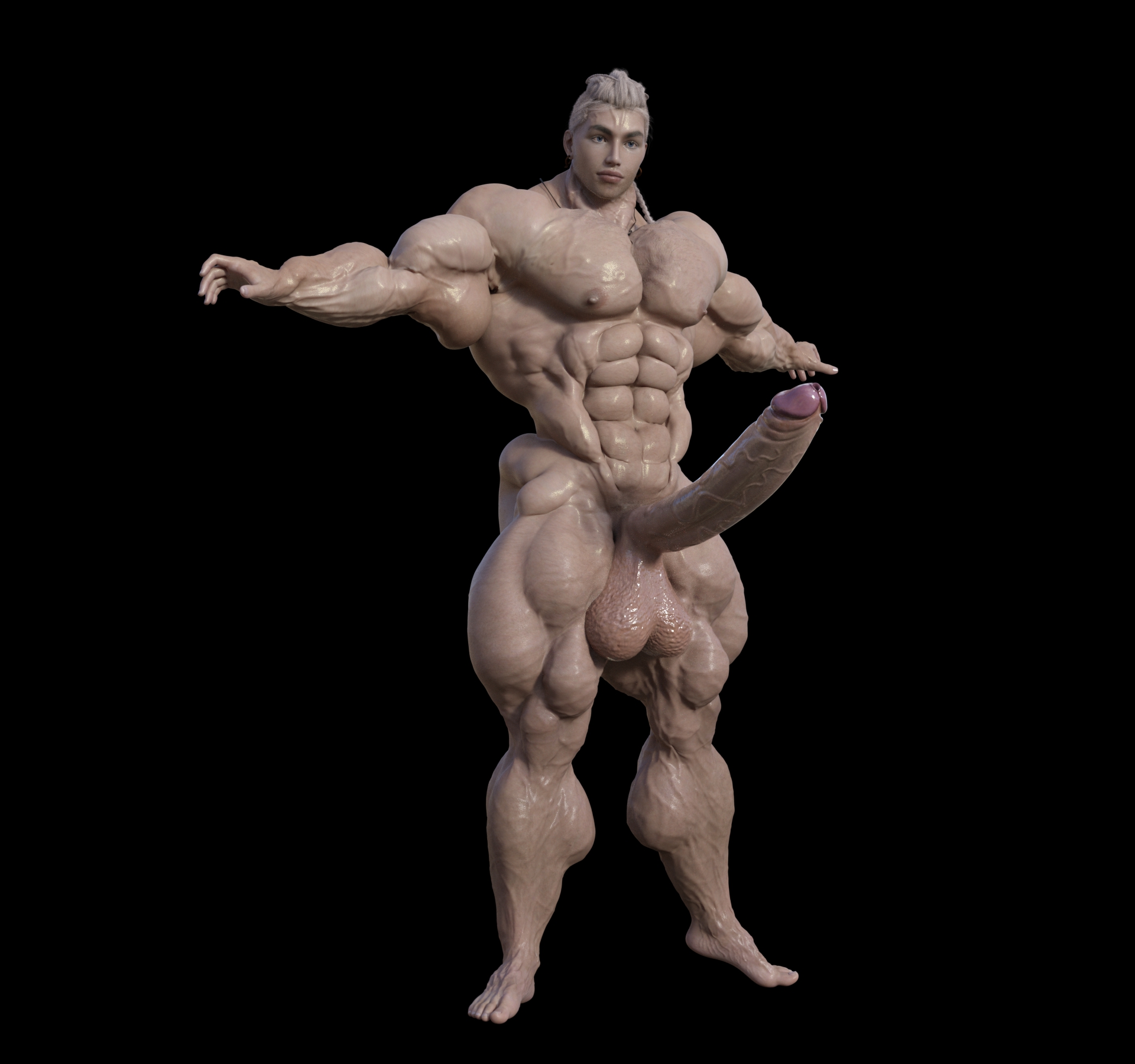 Dzcelestial3D models curvy femalebodybuilders busty bimbo