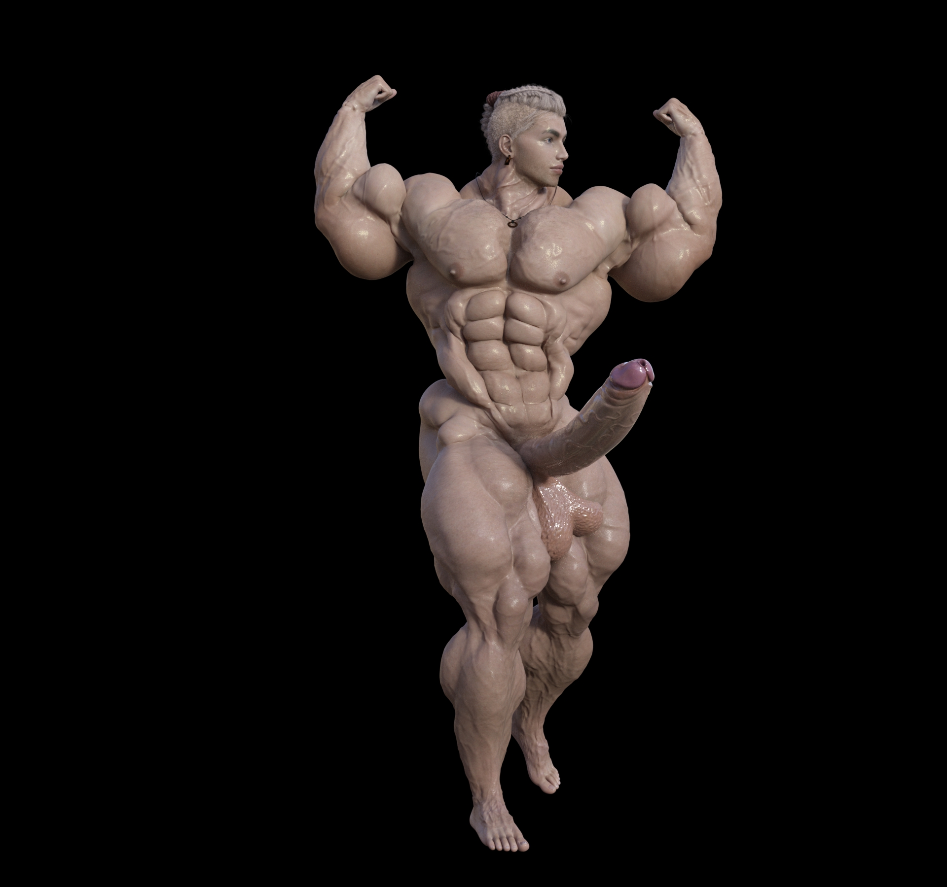 Dzcelestial3D models curvy femalebodybuilders busty bimbo