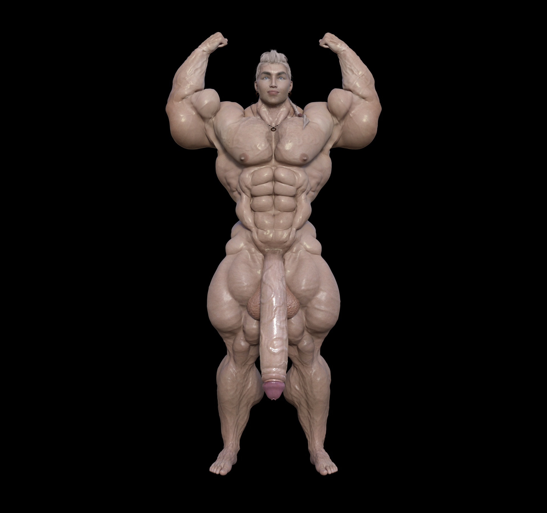 Dzcelestial3D models curvy femalebodybuilders busty bimbo