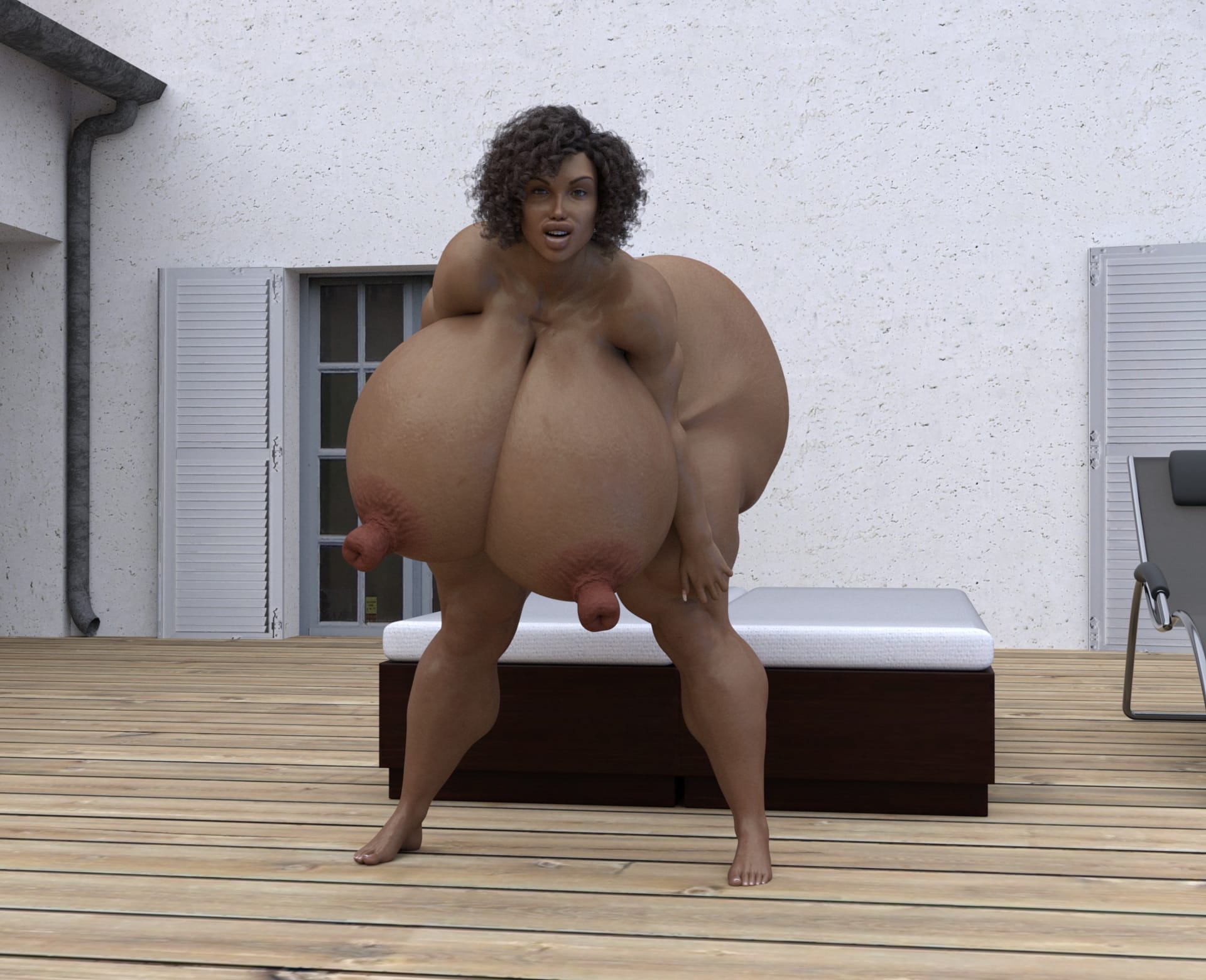 Dzcelestial3D models curvy femalebodybuilders busty bimbo