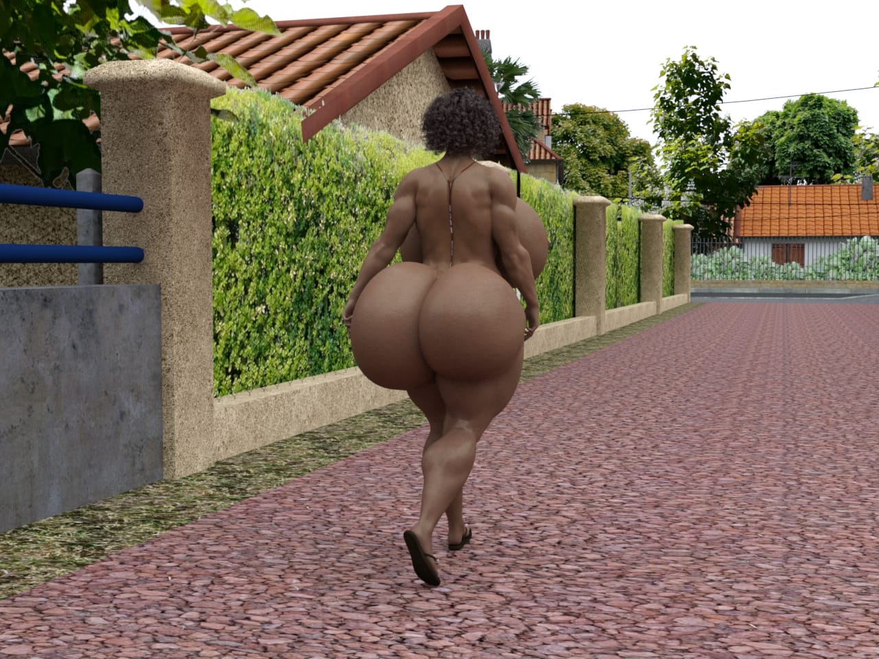 Dzcelestial3D models curvy femalebodybuilders busty bimbo