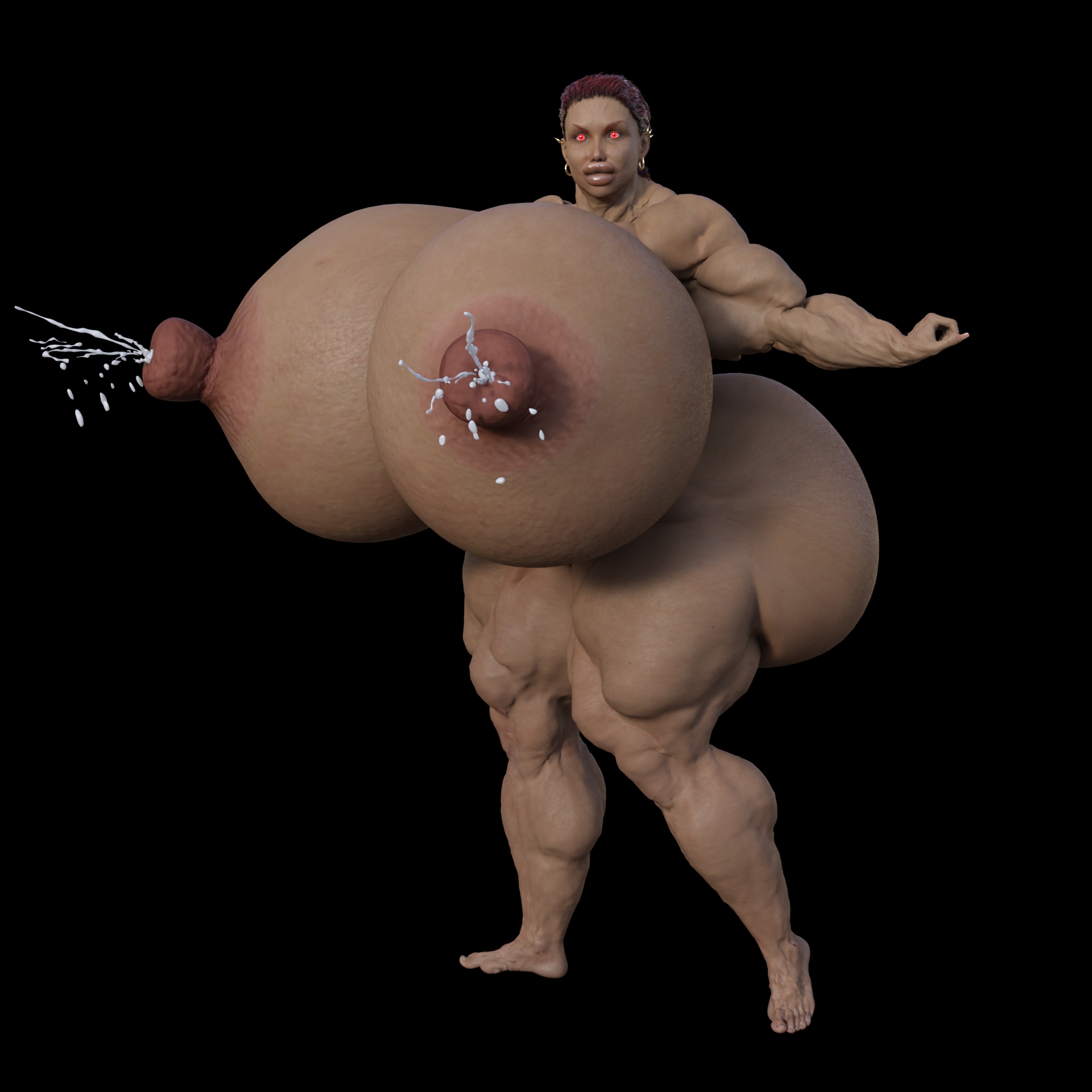 Dzcelestial3D models curvy femalebodybuilders busty bimbo