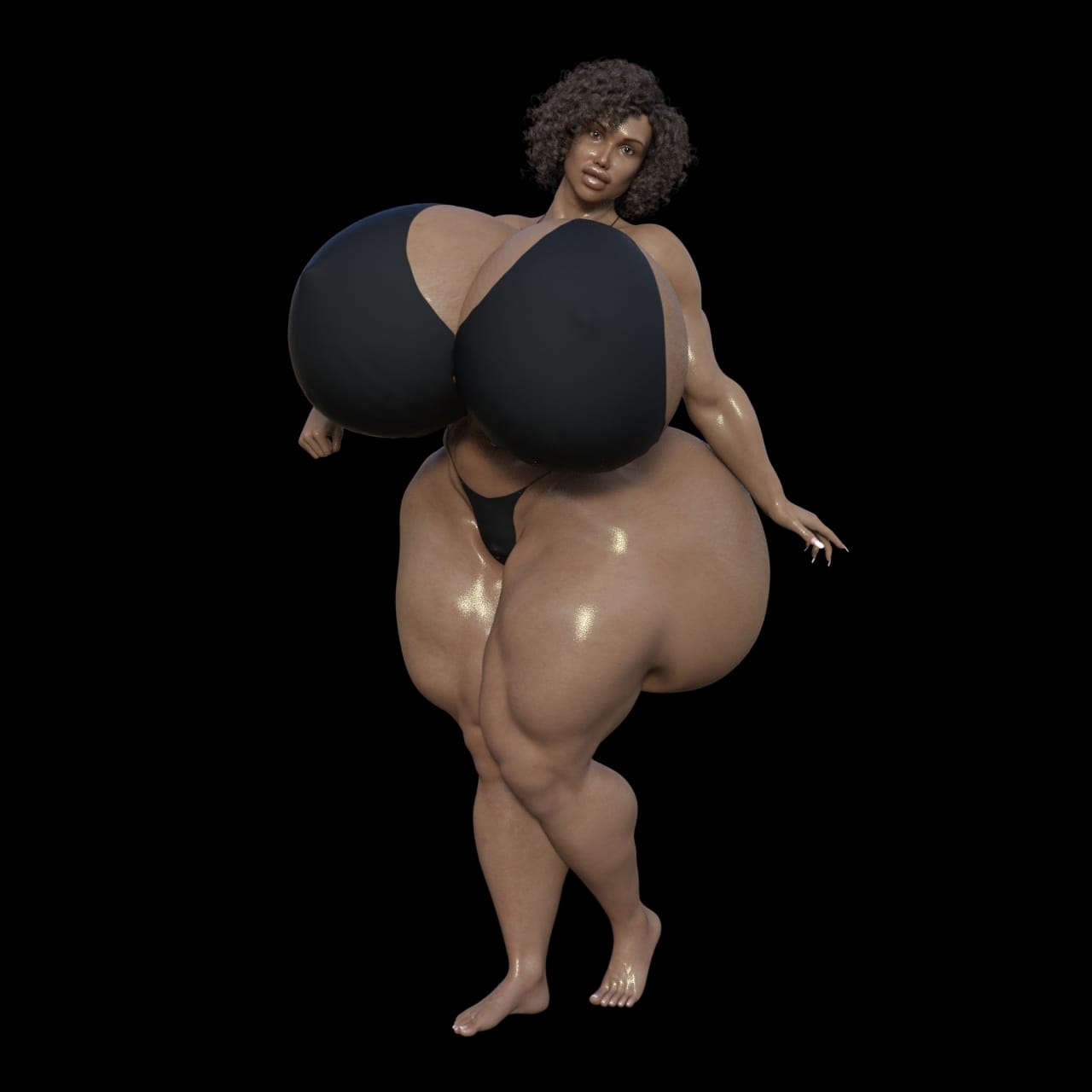 Dzcelestial3D models curvy femalebodybuilders busty bimbo