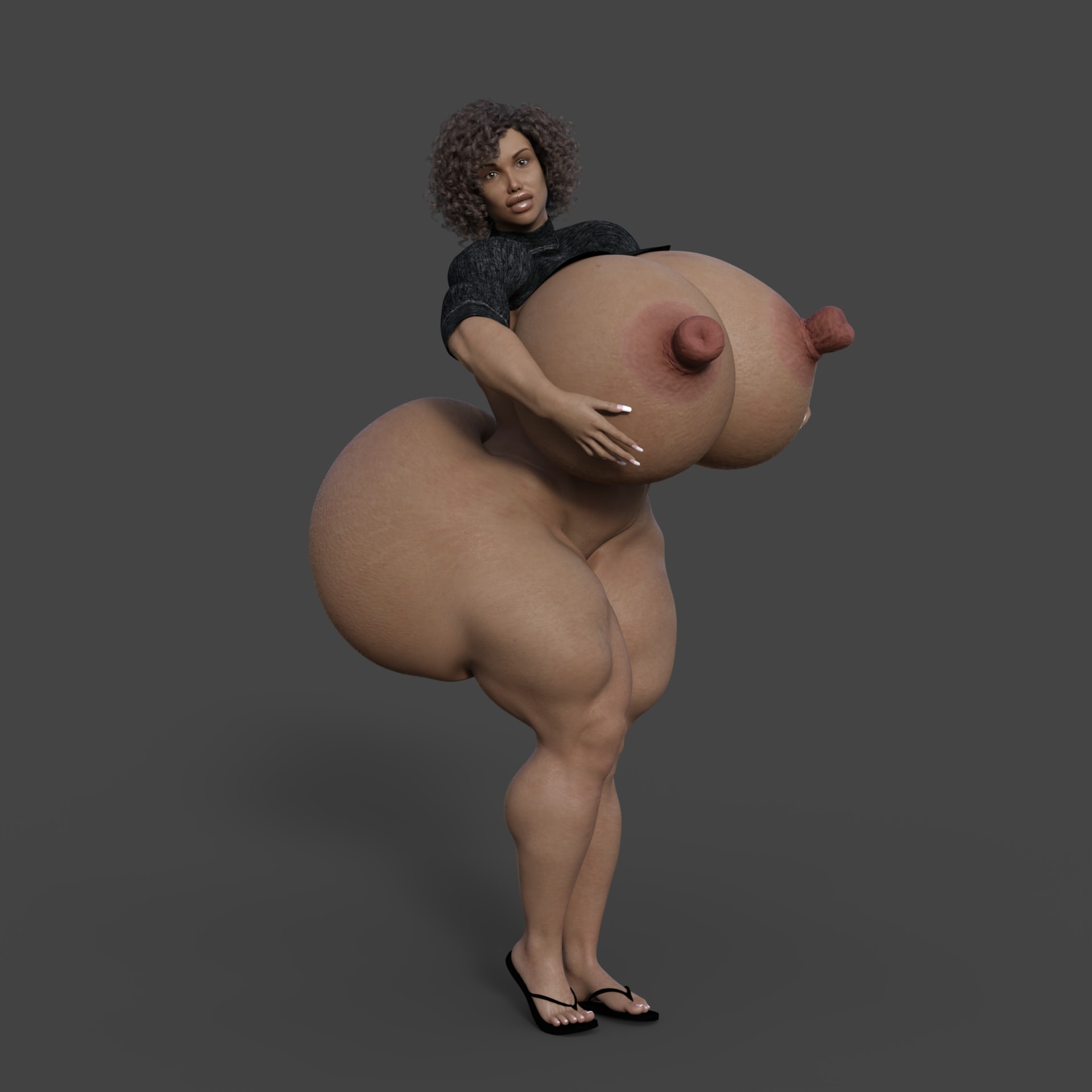 Dzcelestial3D models curvy femalebodybuilders busty bimbo