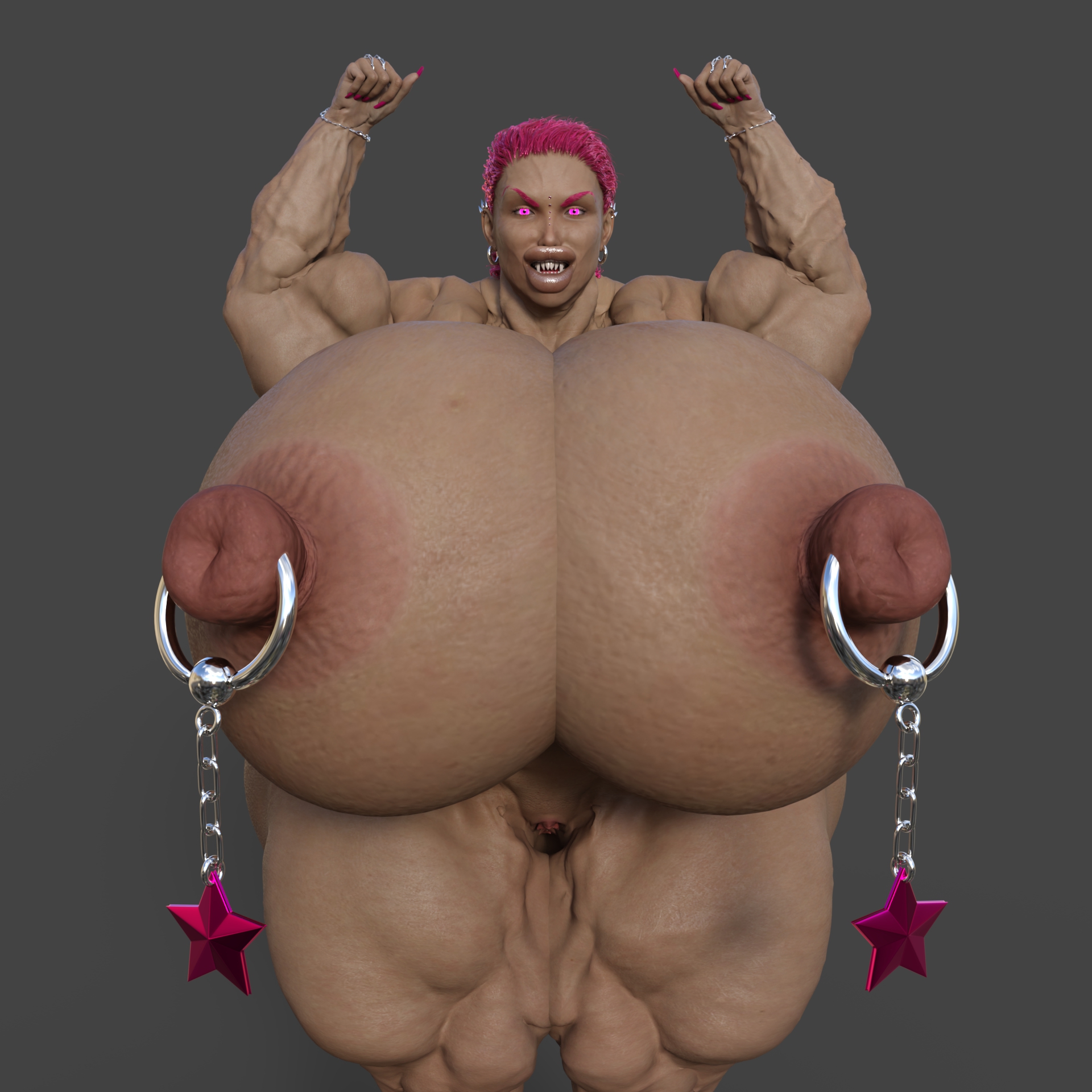 Dzcelestial3D models curvy femalebodybuilders busty bimbo