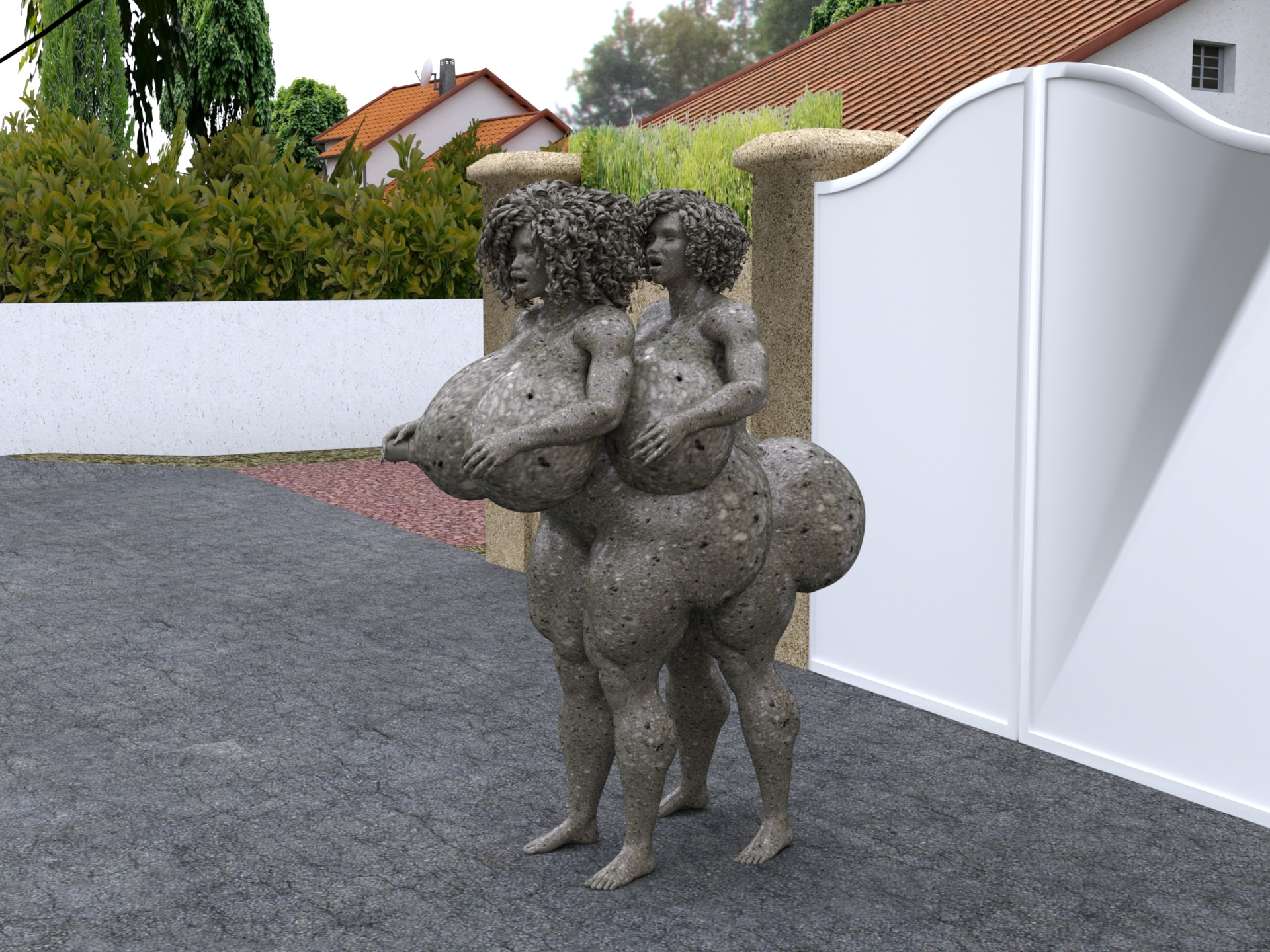 Dzcelestial3D models curvy femalebodybuilders busty bimbo