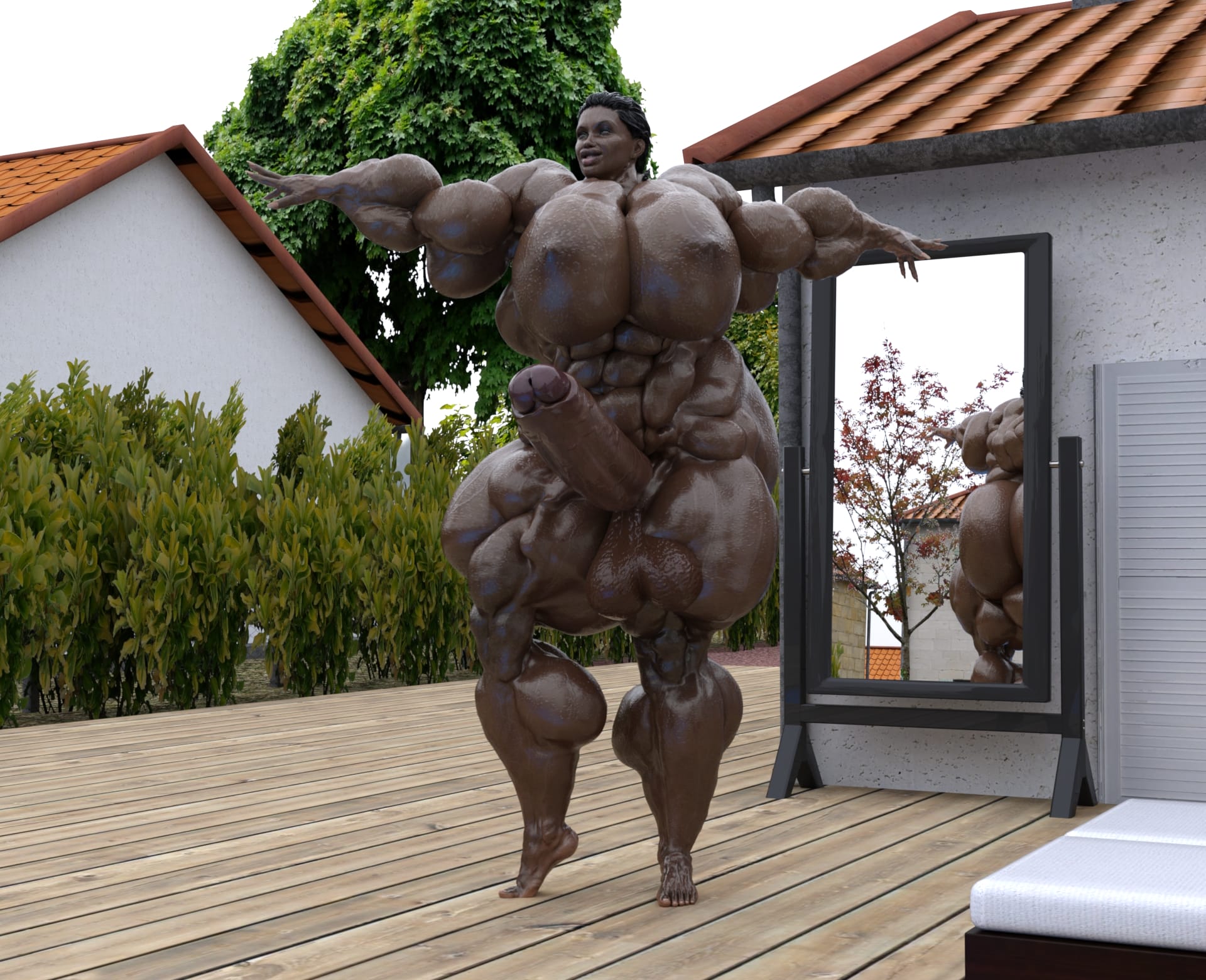 Dzcelestial3D models curvy femalebodybuilders busty bimbo