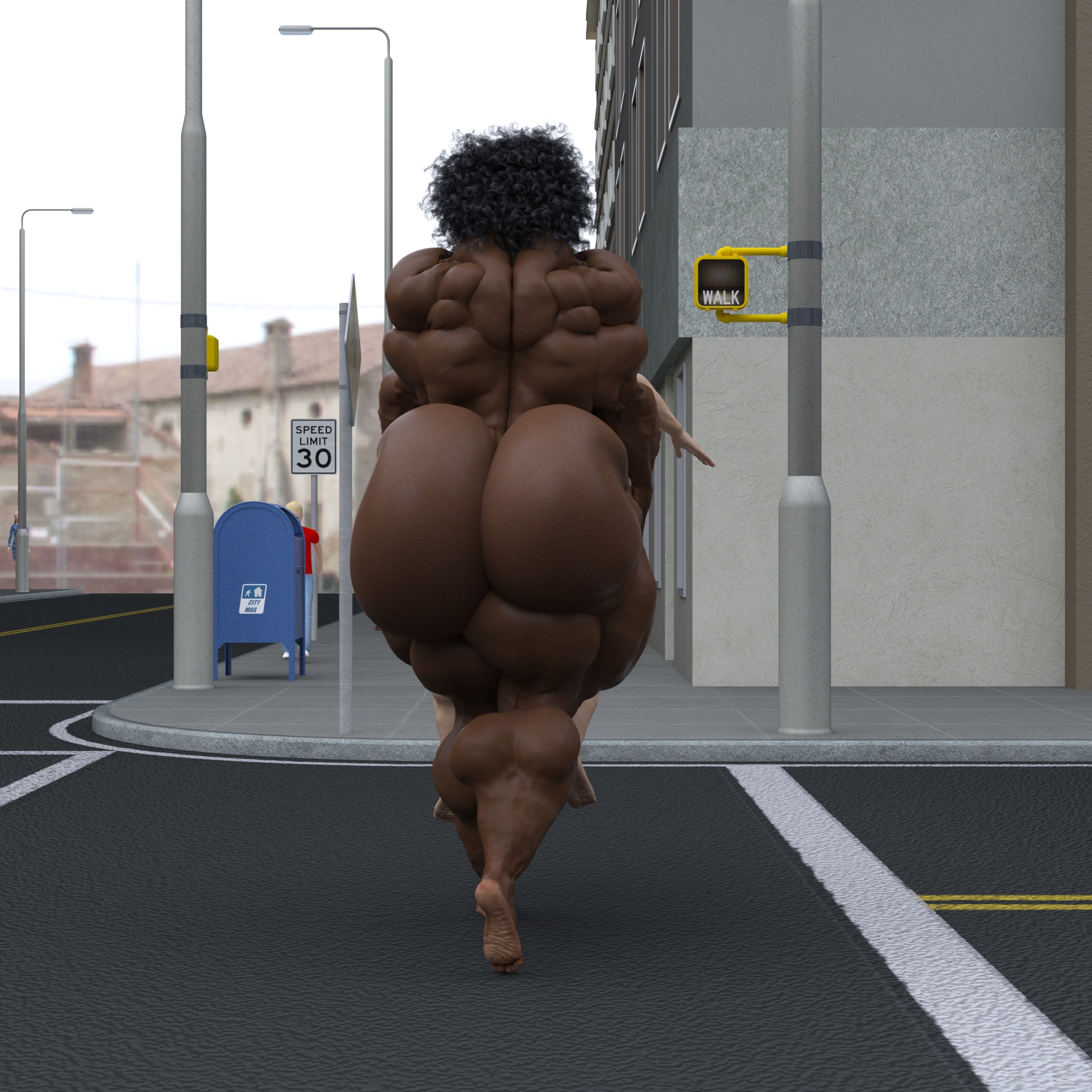 Dzcelestial3D models curvy femalebodybuilders busty bimbo