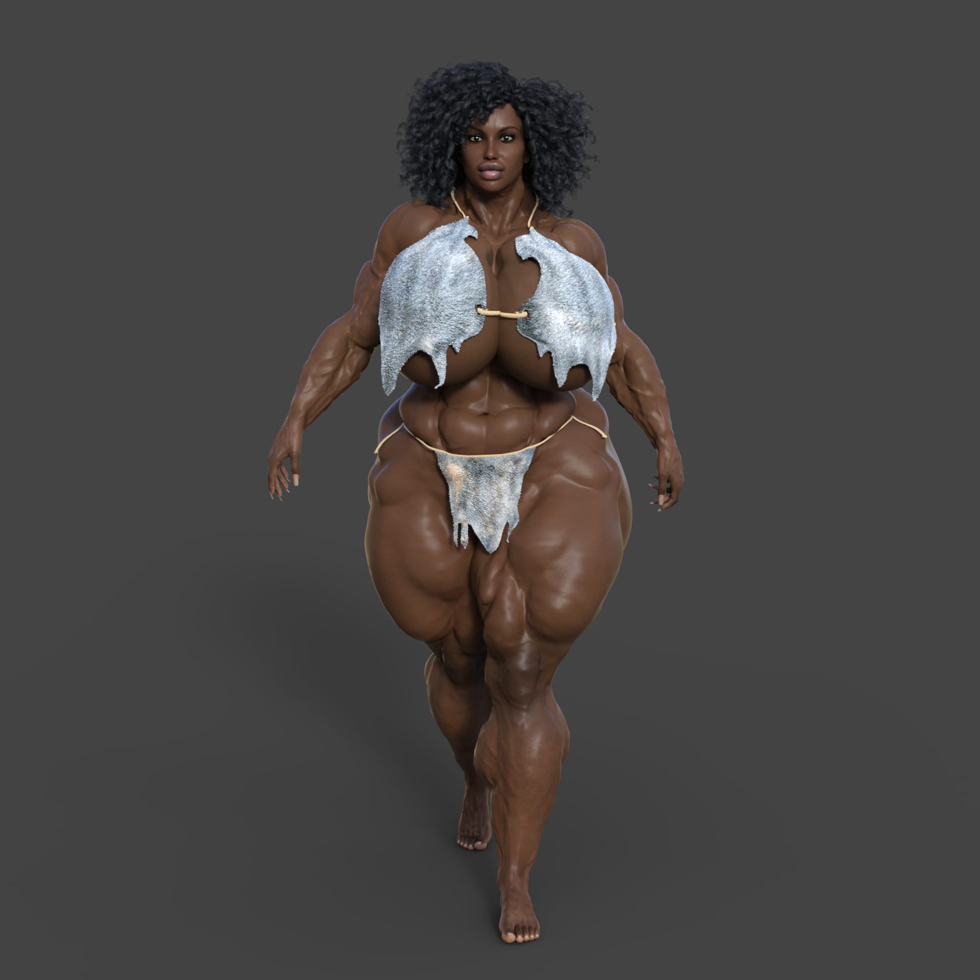 Dzcelestial3D models curvy femalebodybuilders busty bimbo