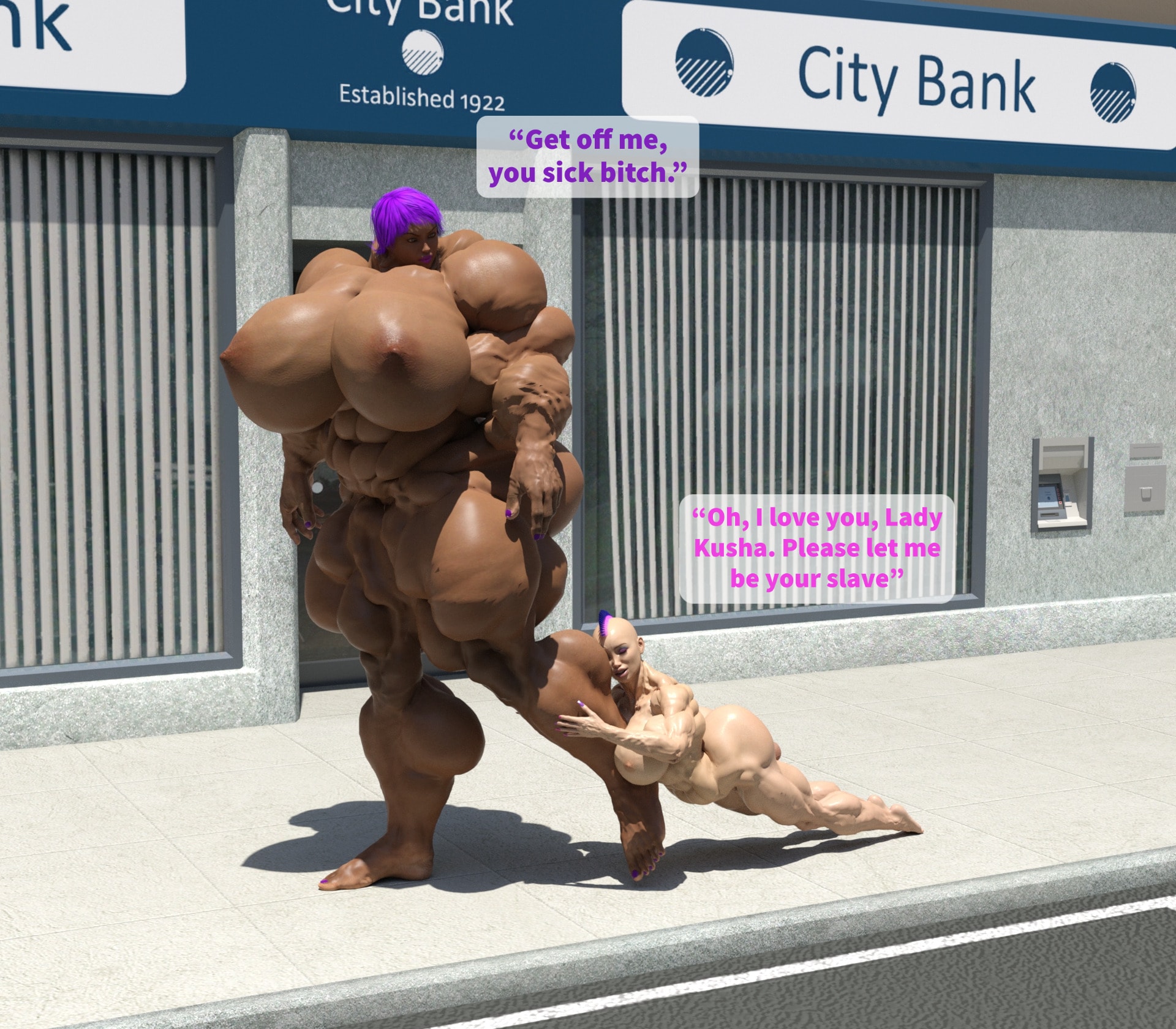 Dzcelestial3D models curvy femalebodybuilders busty bimbo