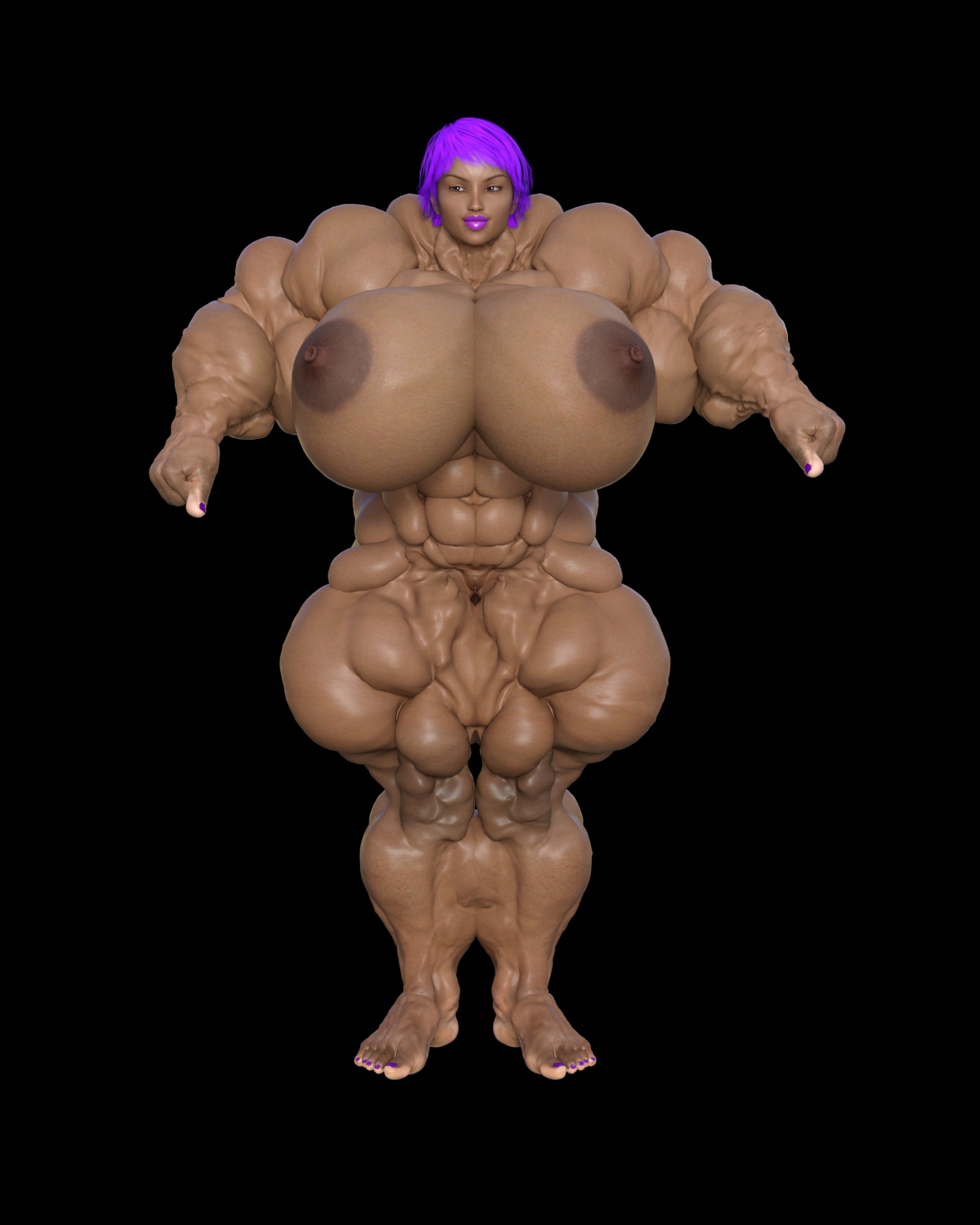 Dzcelestial3D models curvy femalebodybuilders busty bimbo