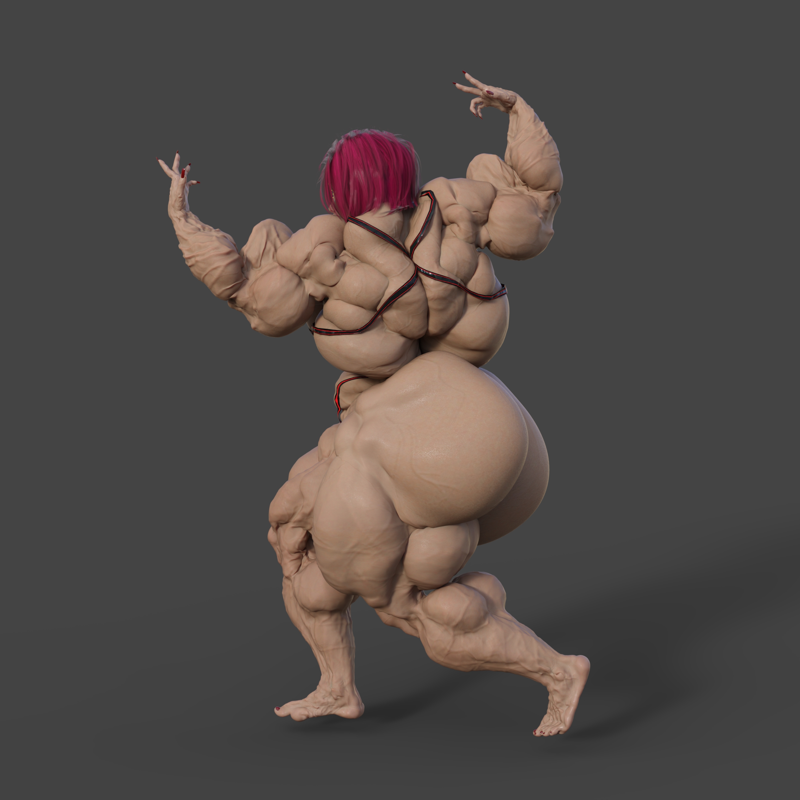 Dzcelestial3D models curvy femalebodybuilders busty bimbo