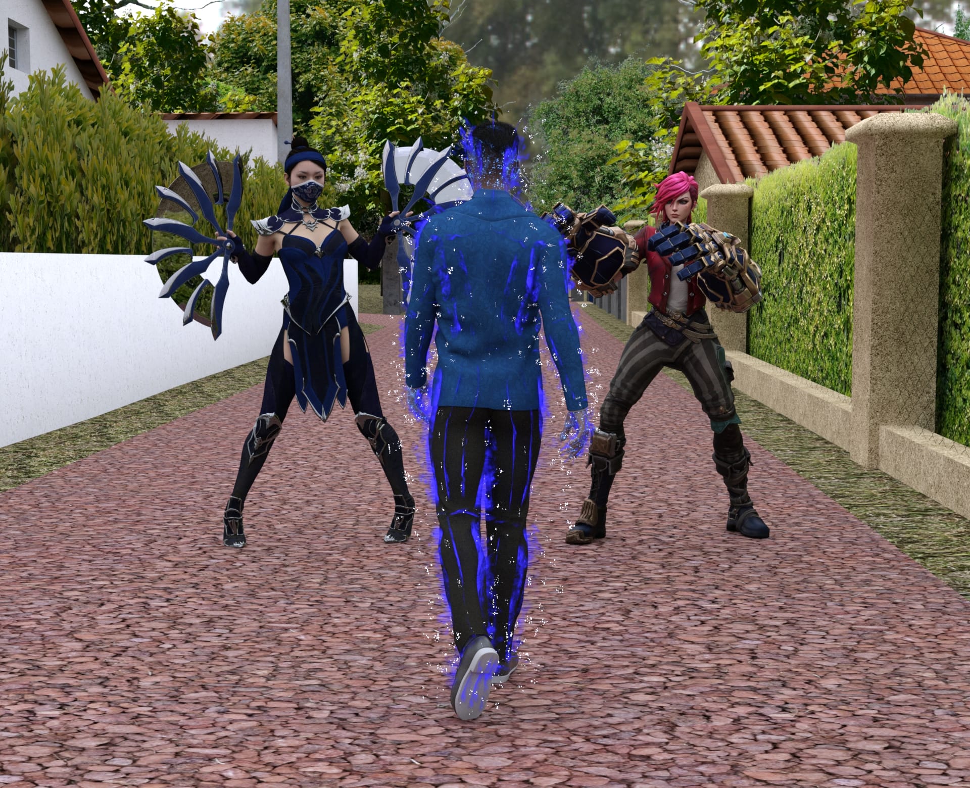 Dzcelestial3D models curvy femalebodybuilders busty bimbo