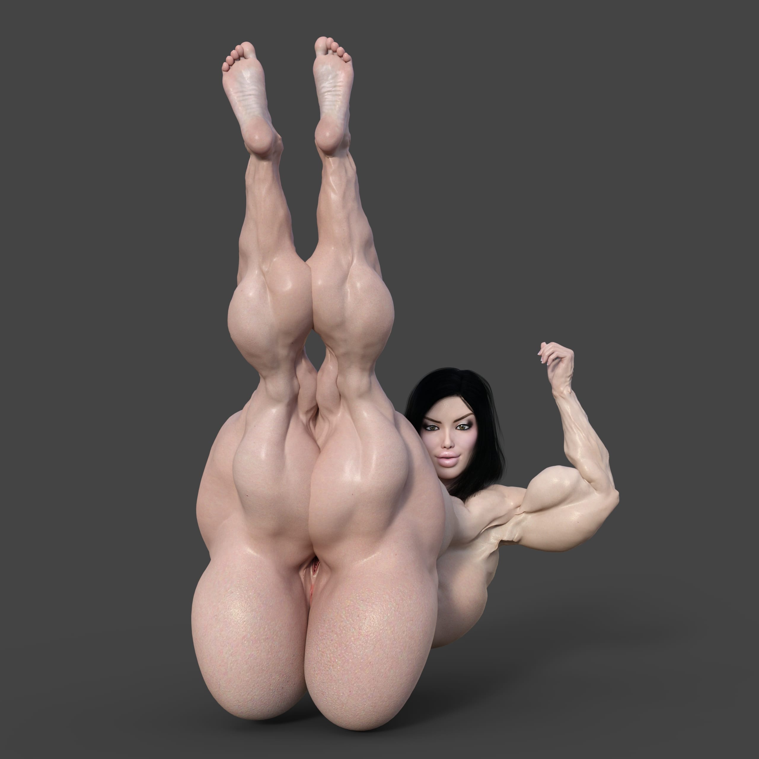 Dzcelestial3D models curvy femalebodybuilders busty bimbo