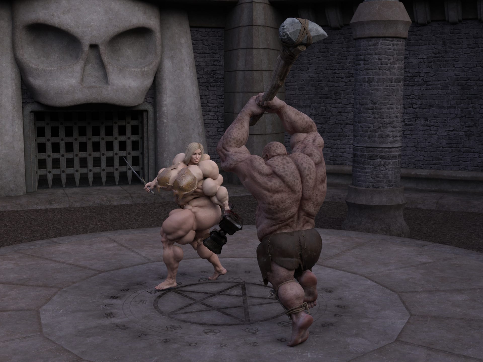 Dzcelestial3D models curvy femalebodybuilders busty bimbo