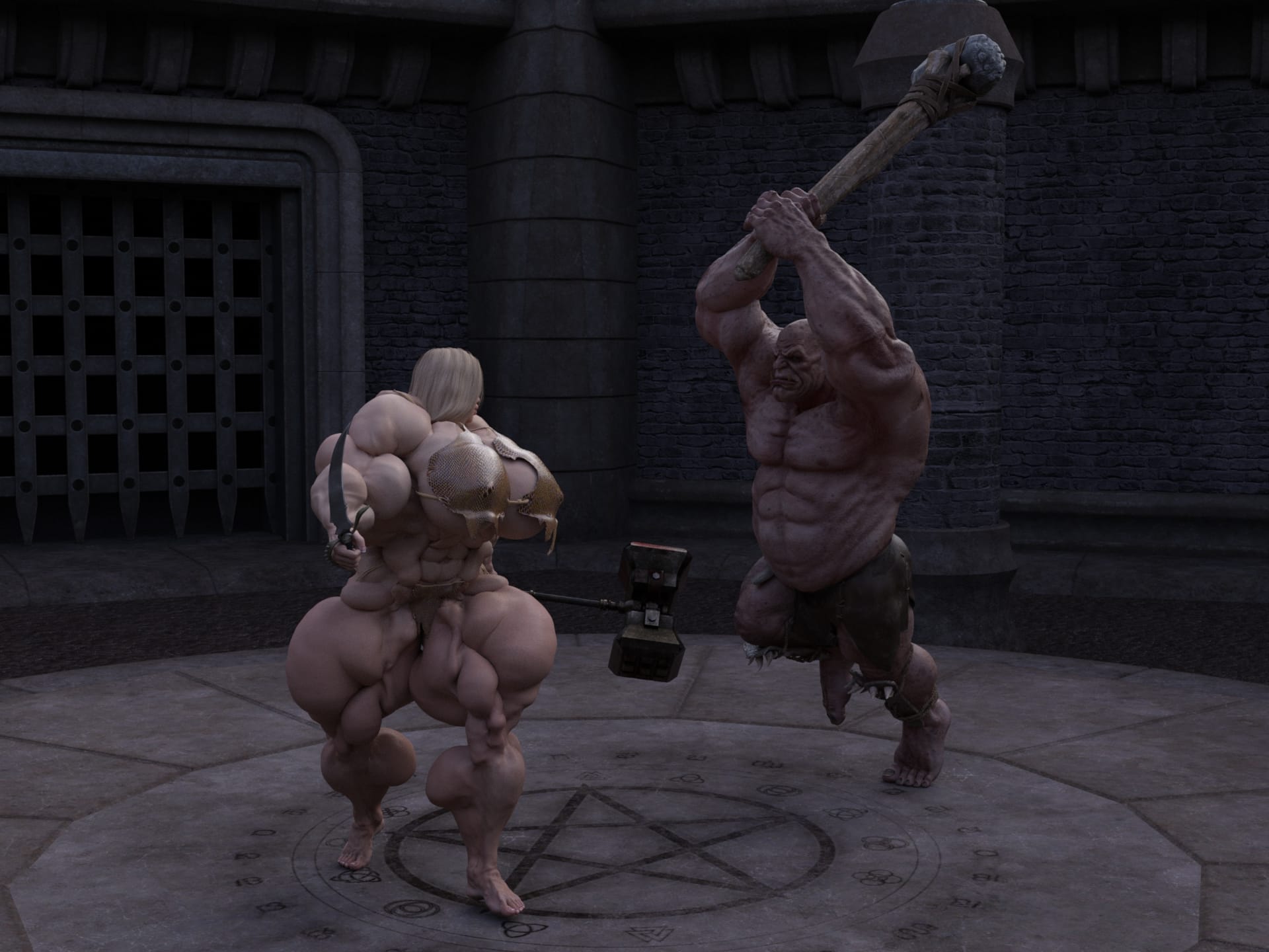 Dzcelestial3D models curvy femalebodybuilders busty bimbo