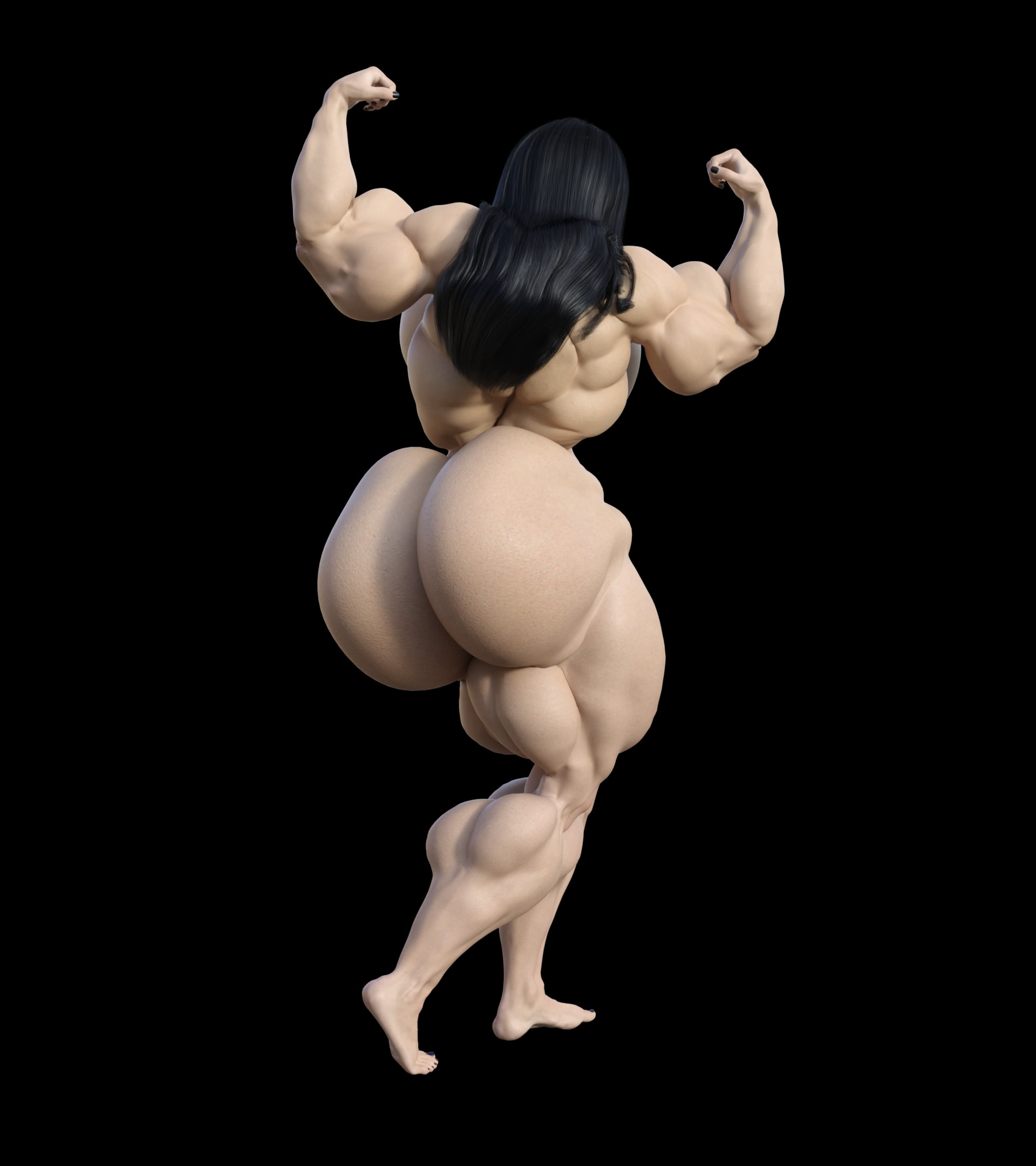 Dzcelestial3D models curvy femalebodybuilders busty bimbo