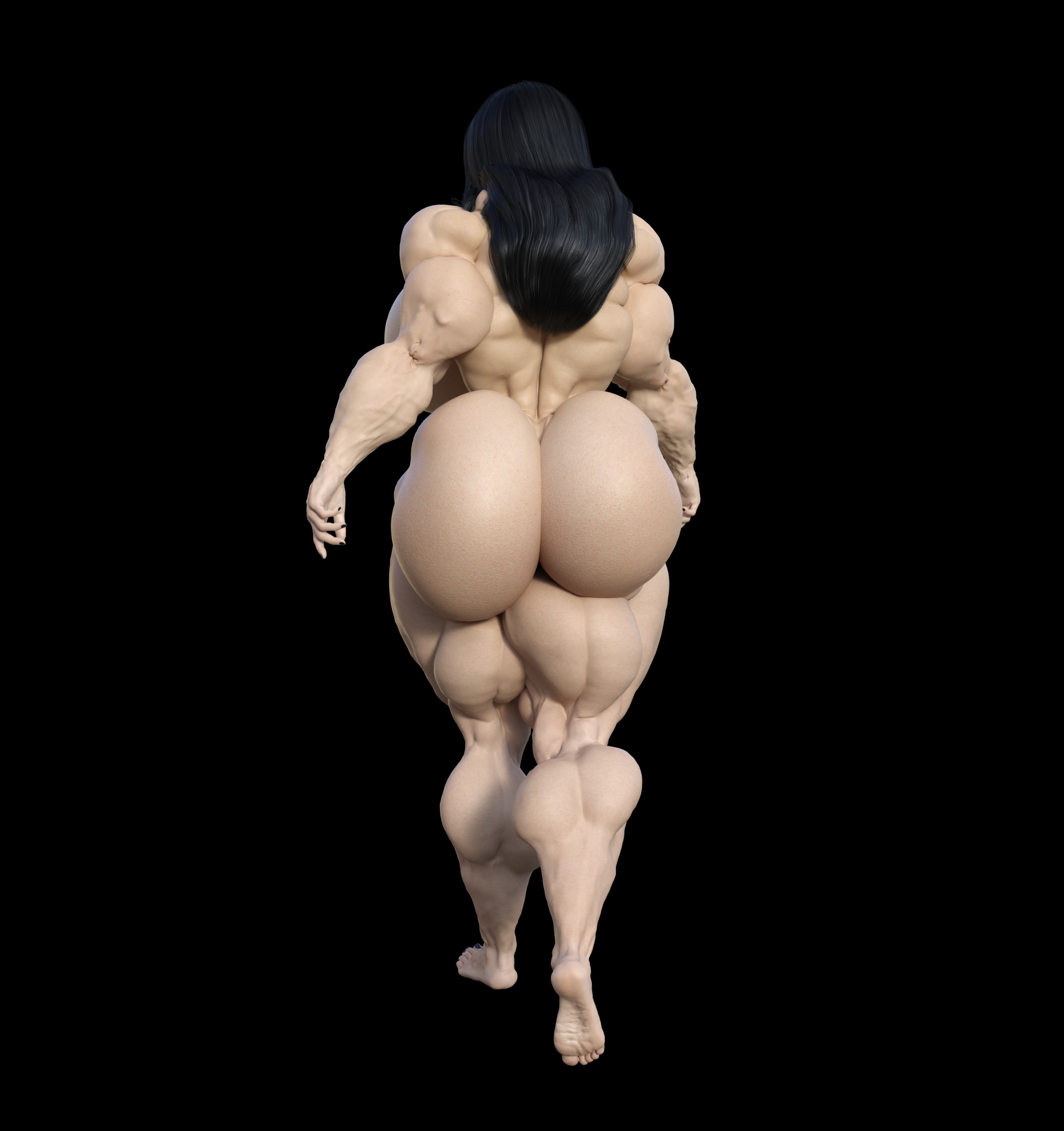 Dzcelestial3D models curvy femalebodybuilders busty bimbo