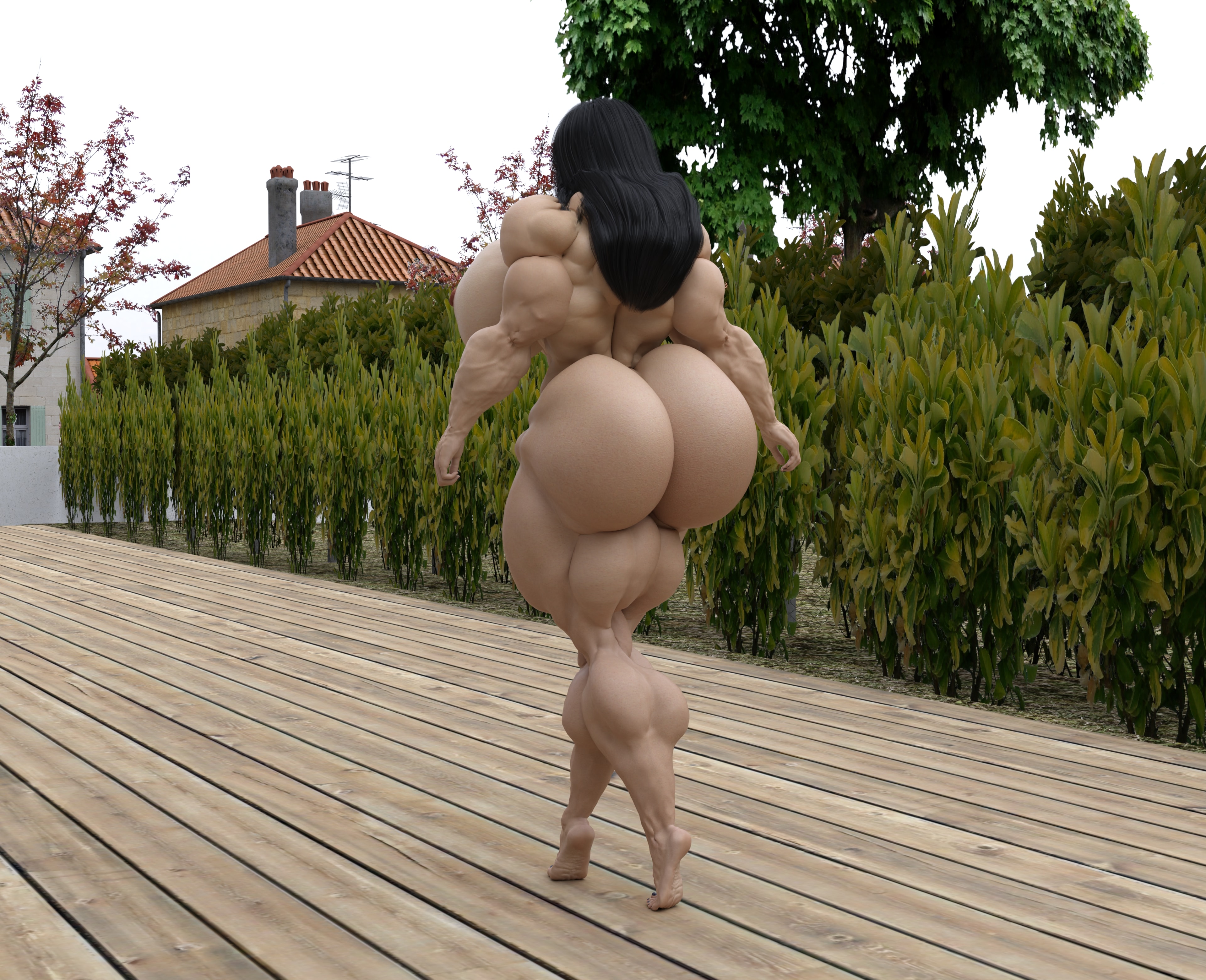 Dzcelestial3D models curvy femalebodybuilders busty bimbo
