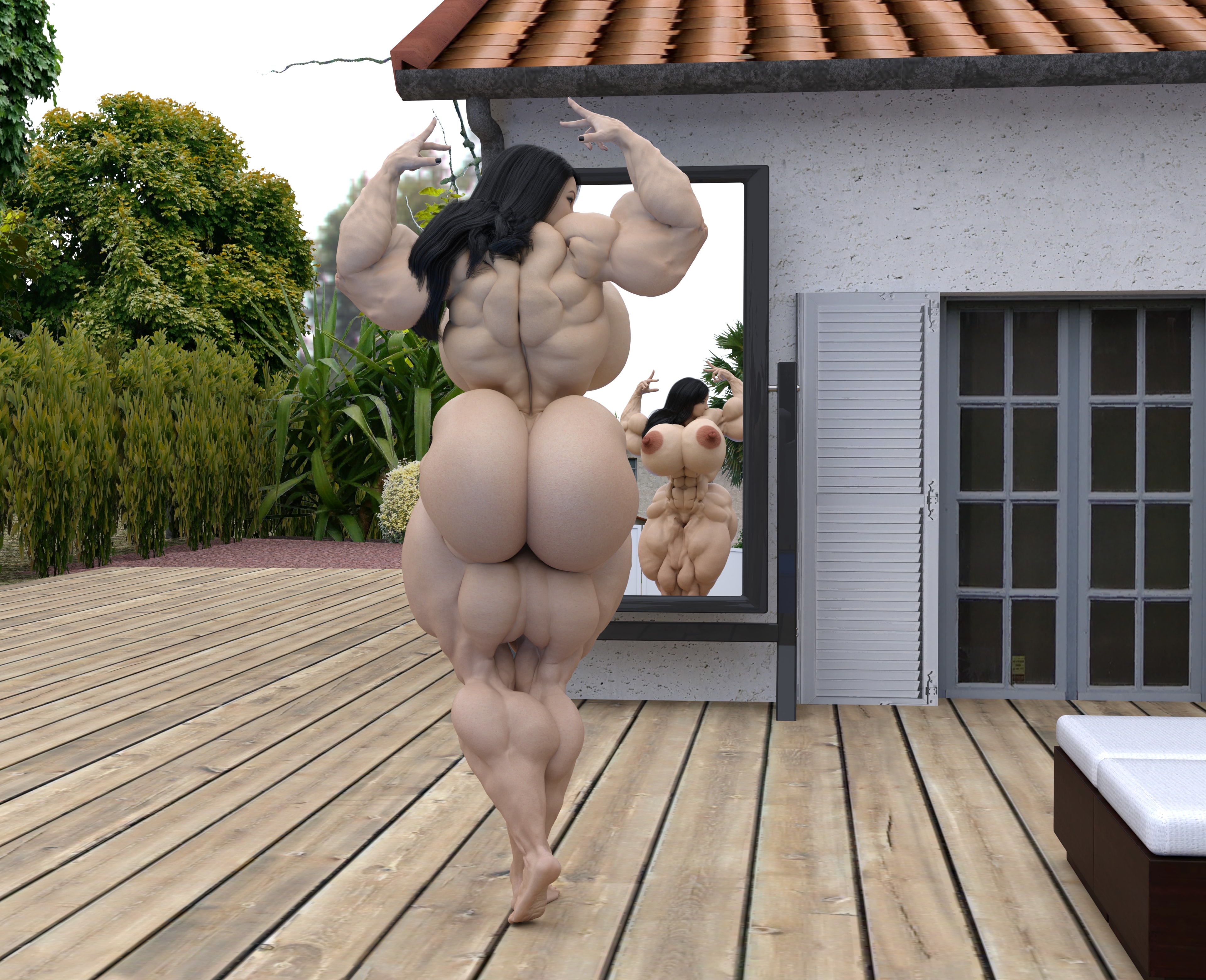 Dzcelestial3D models curvy femalebodybuilders busty bimbo