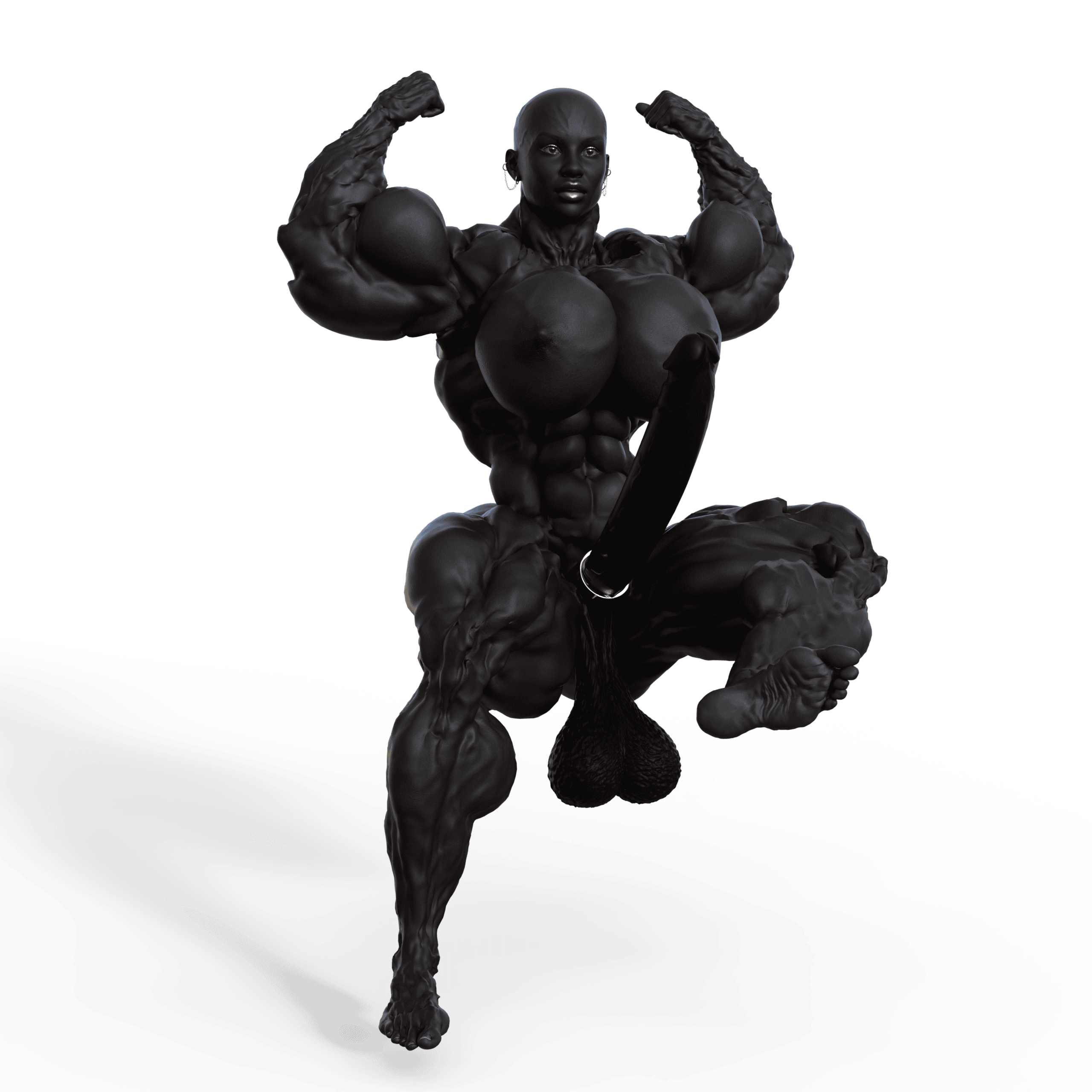 Dzcelestial3D models curvy femalebodybuilders busty bimbo