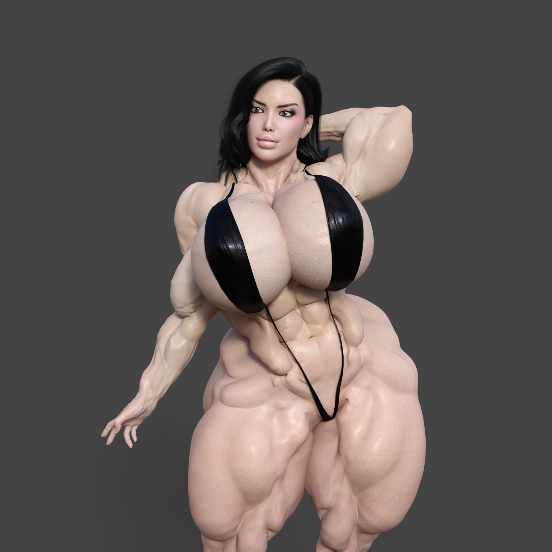 Sonya an amazingly hot muscular, curvy, big lips, and voluptuous russian american farmer girl.