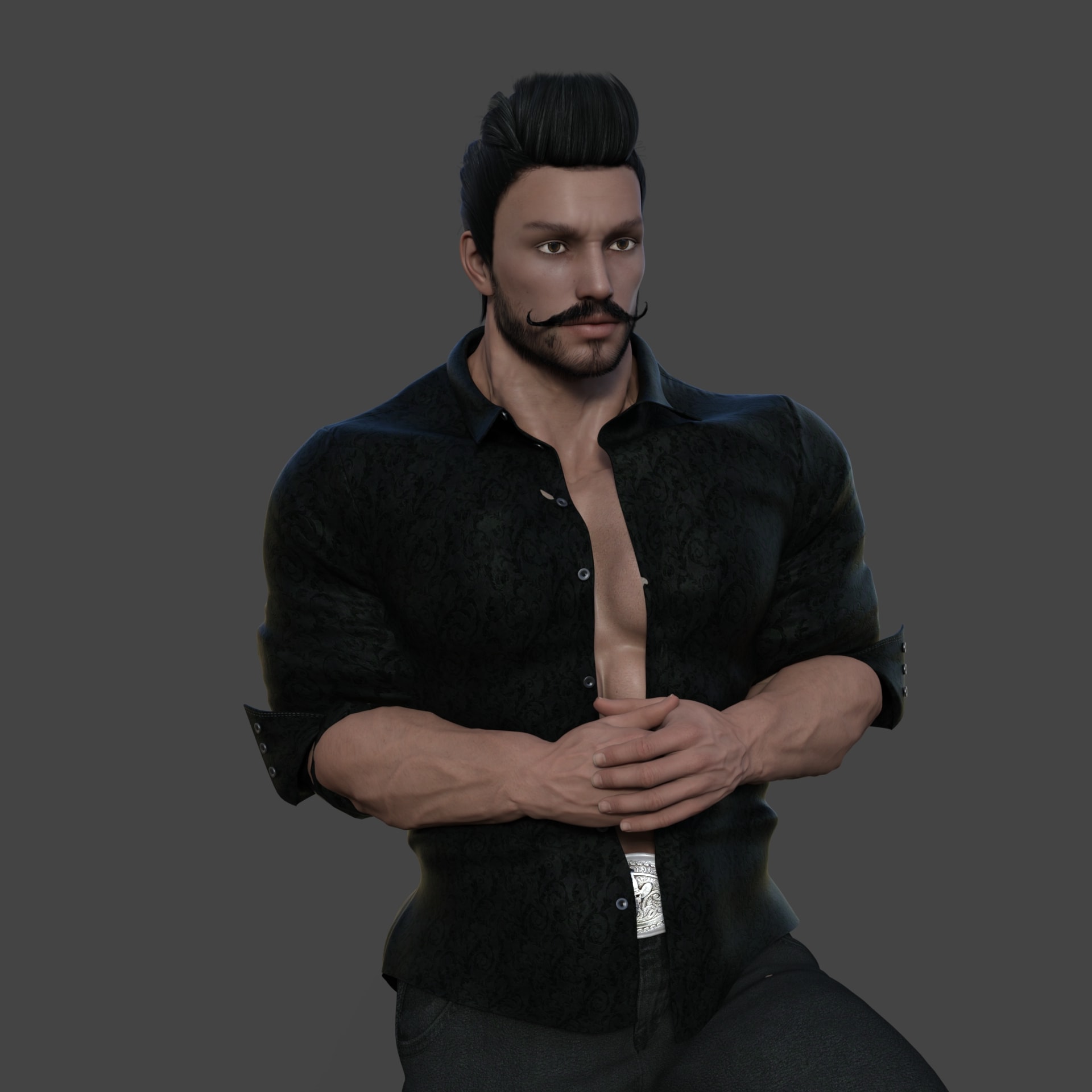 Valentin a handsome Mexican man.